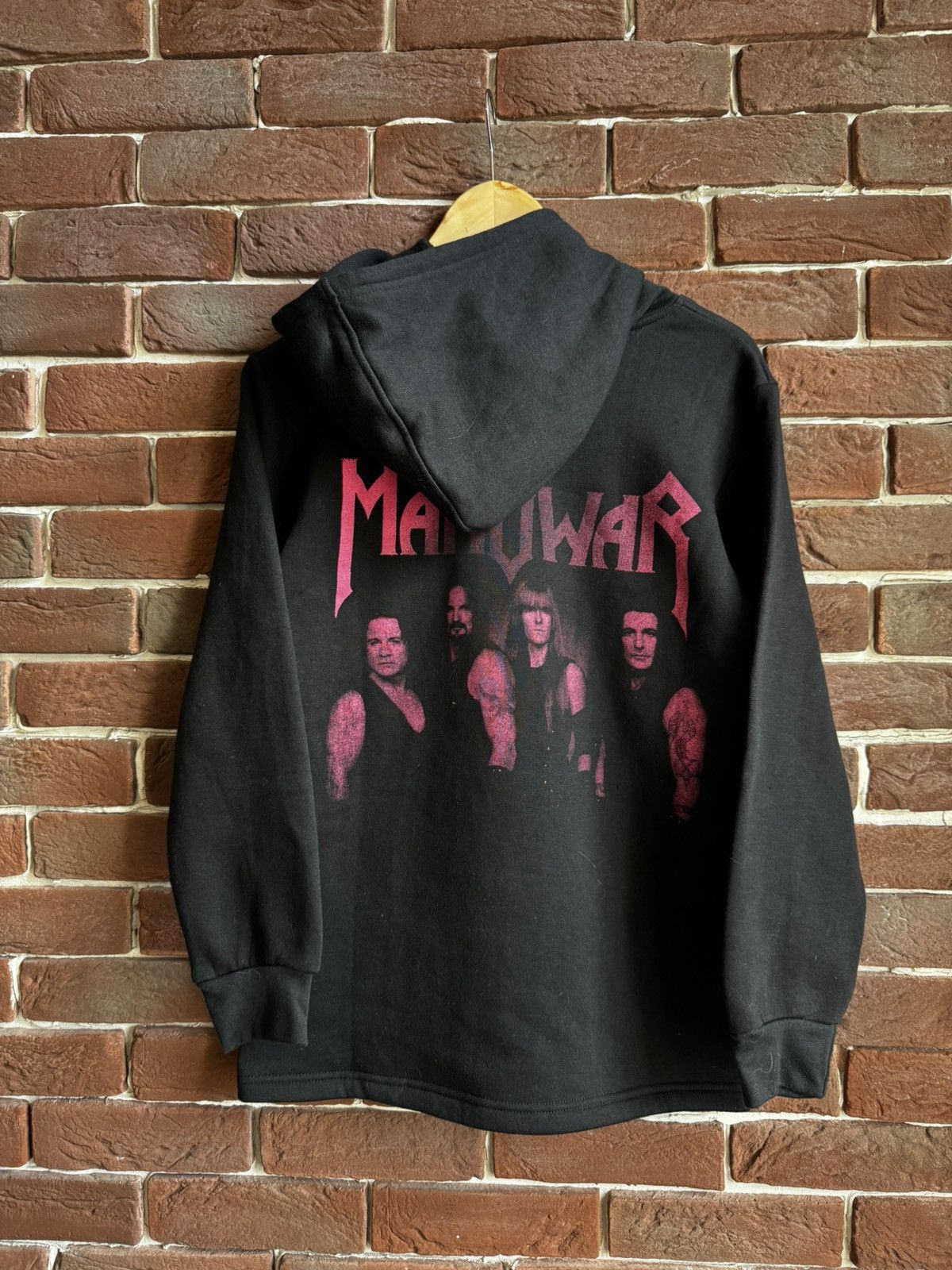 Band Tees Vintage 90s Manowar Rare Print Hoodie Heavy Metal Band Size US S / EU 44-46 / 1 - 2 Thumbnail