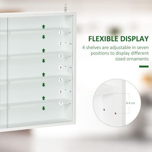 Designer × Homemade 5-Tier Display Cabinet, Glass Display Case with 2 Doors and Size US L / EU 52-54 / 3 - 6 Thumbnail