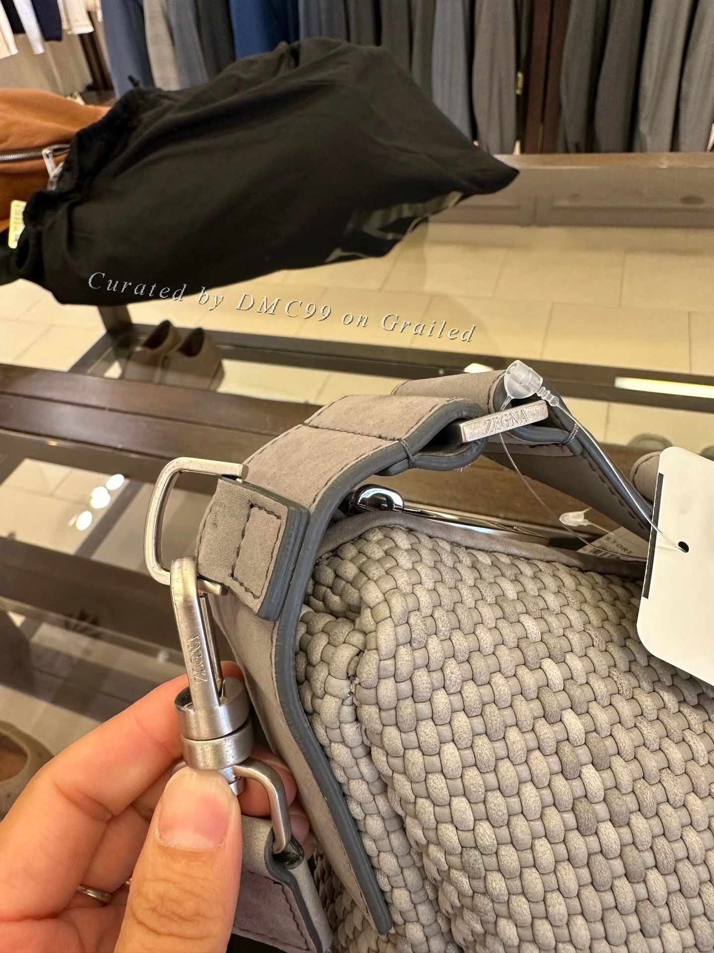 Ermenegildo Zegna Zegna Gray Men's Crossbody Bag Size ONE SIZE - 9 Thumbnail