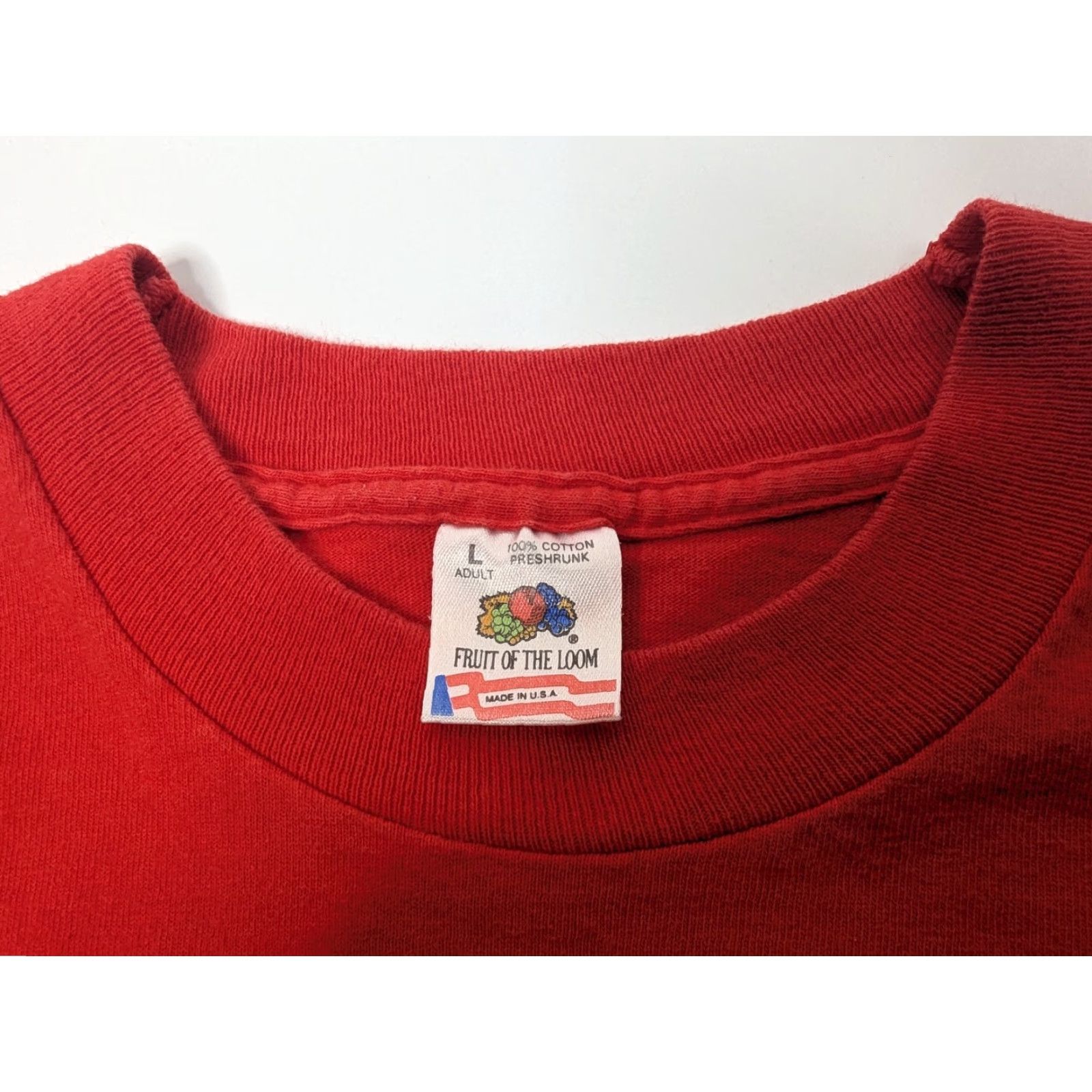 Fruit Of The Loom VINTAGE The Secret is Out! Fontana CA Red Single Stitch T Shirt Large Nike? Size US L / EU 52-54 / 3 - 7 Thumbnail