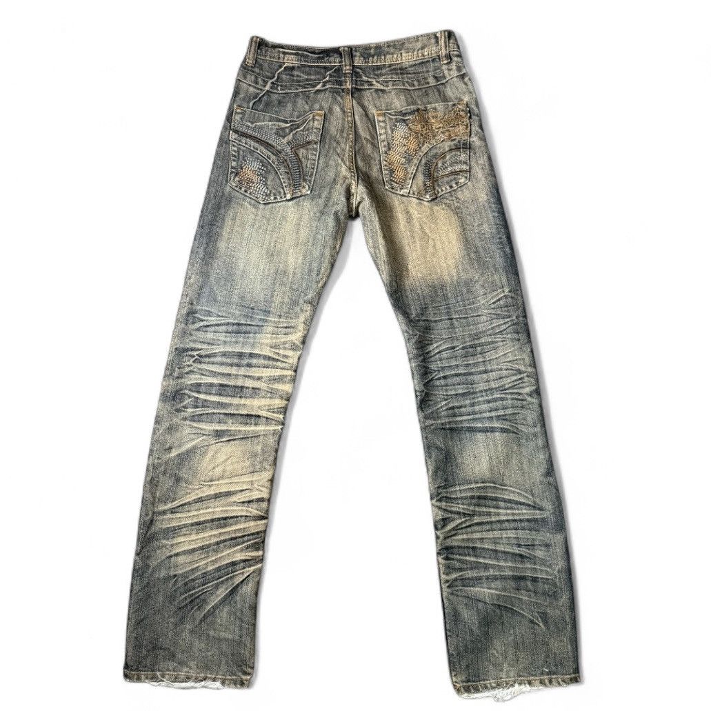 Hysteric Glamour CHU Seditionaries Embroidered Art Back Denim Size US 32 / EU 48 - 3 Thumbnail