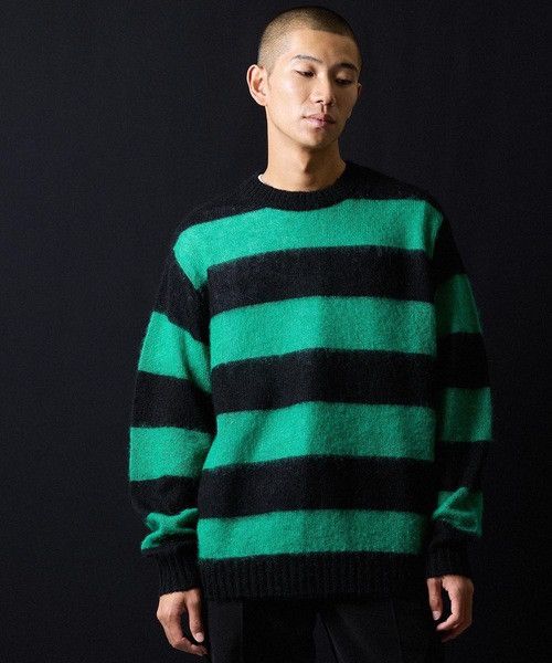 Number (N)ine Number Nine MOHAIR WIDE STRIPED KNIT SWEATER Size 2 Size US M / EU 48-50 / 2 - 2 Thumbnail