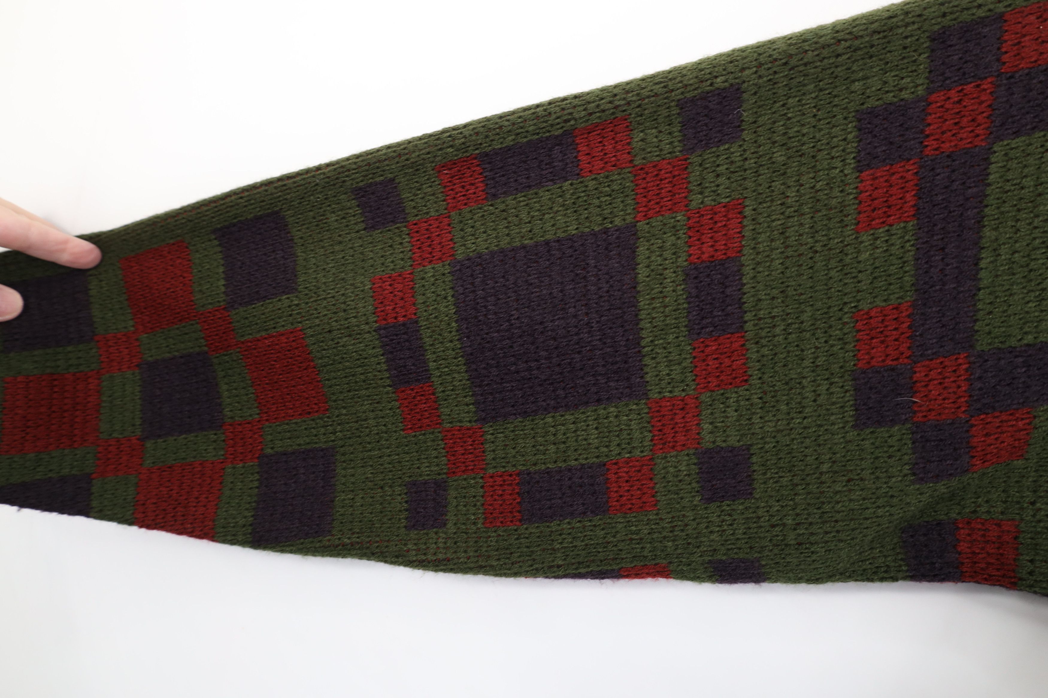 Vintage Vintage 90s Streetwear Geometric Knit Crewneck Sweater Size US L / EU 52-54 / 3 - 7 Thumbnail