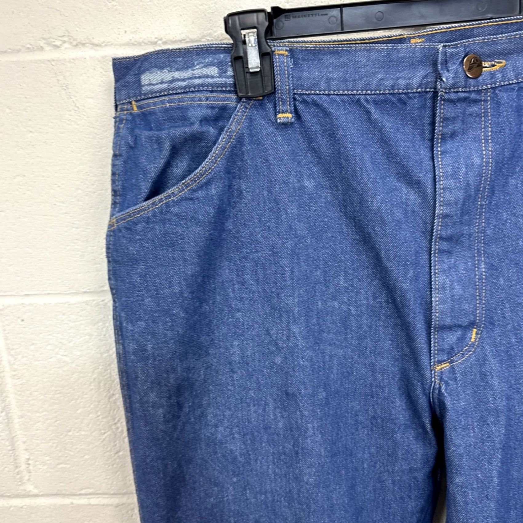 Vintage VINTAGE Red Cap Jeans Jeans Mens 38 Blue Straight 36 Inseam 80s USA Made Wide Leg Denim Pants Man Blue 5-Pocket Cowboy Vintage 80s Mens Size US 38 / EU 54 - 3 Thumbnail