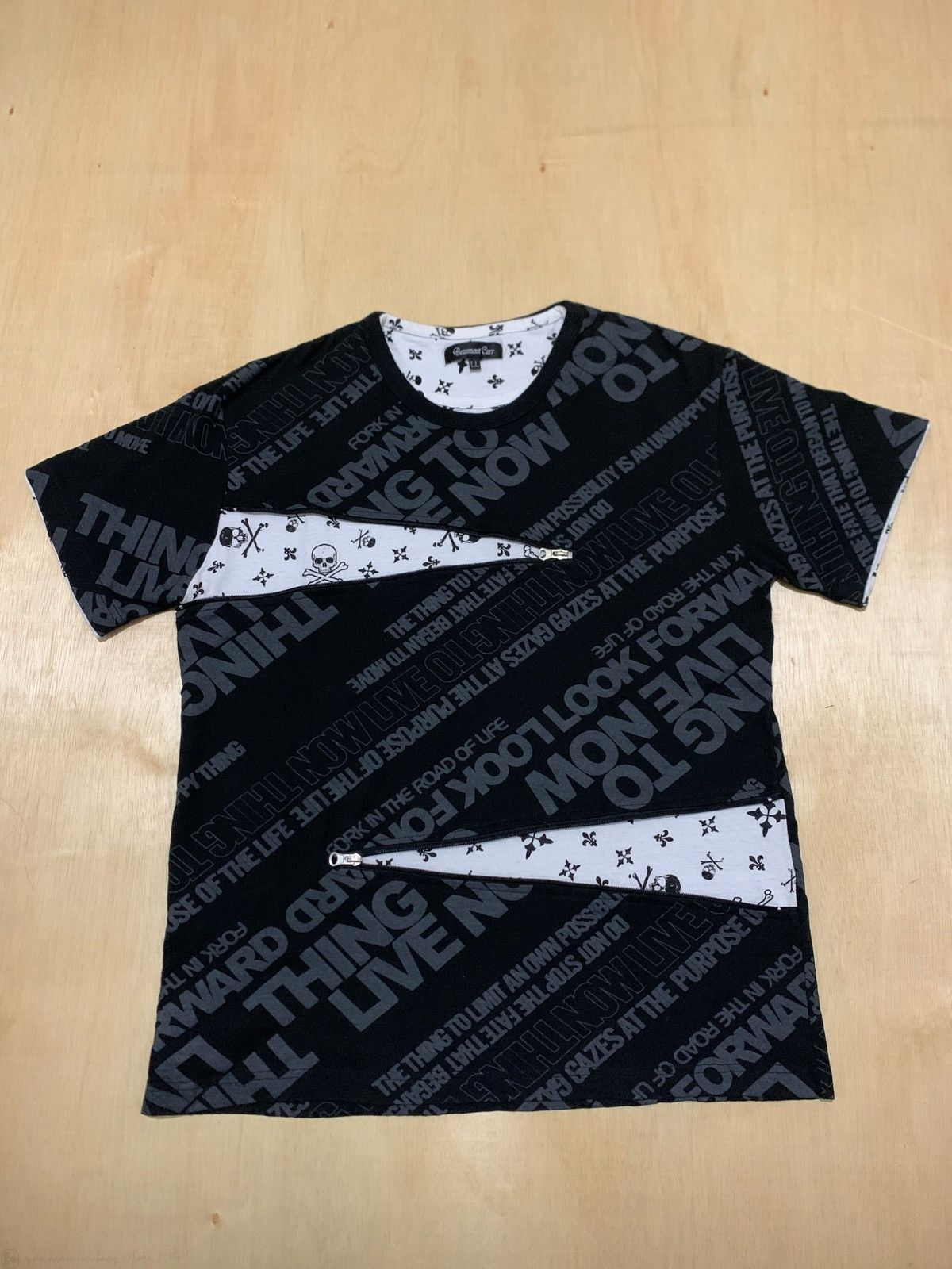 If Six Was Nine × Japanese Brand × Le Grande Bleu (L.G.B.) Y2k Poem Beaumont Carr Skull Zipper Ifsixwasnine Punk style Size US L / EU 52-54 / 3 - 1 Thumbnail