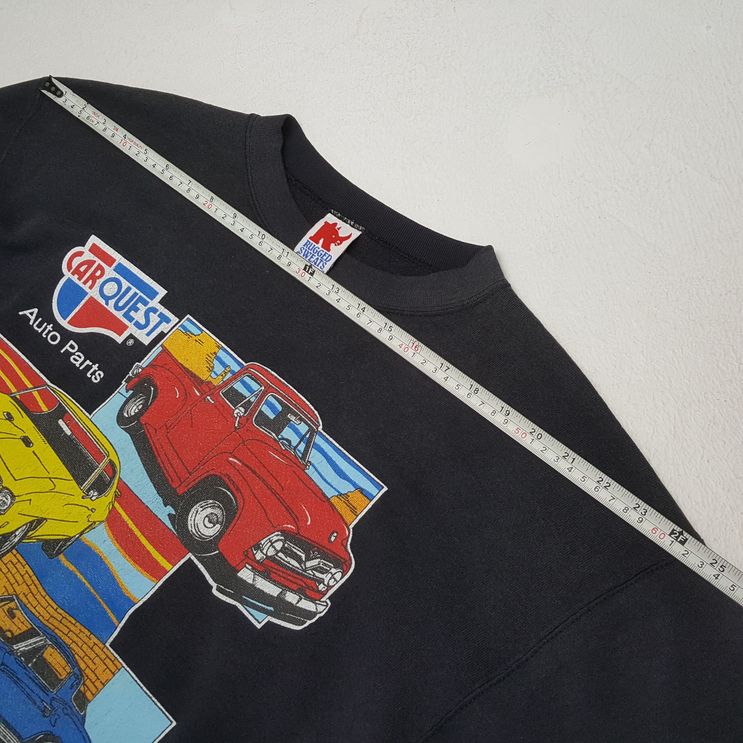 Vintage Vintage CAR QUEST American Motorsports Sweatshirt Size US L / EU 52-54 / 3 - 4 Thumbnail