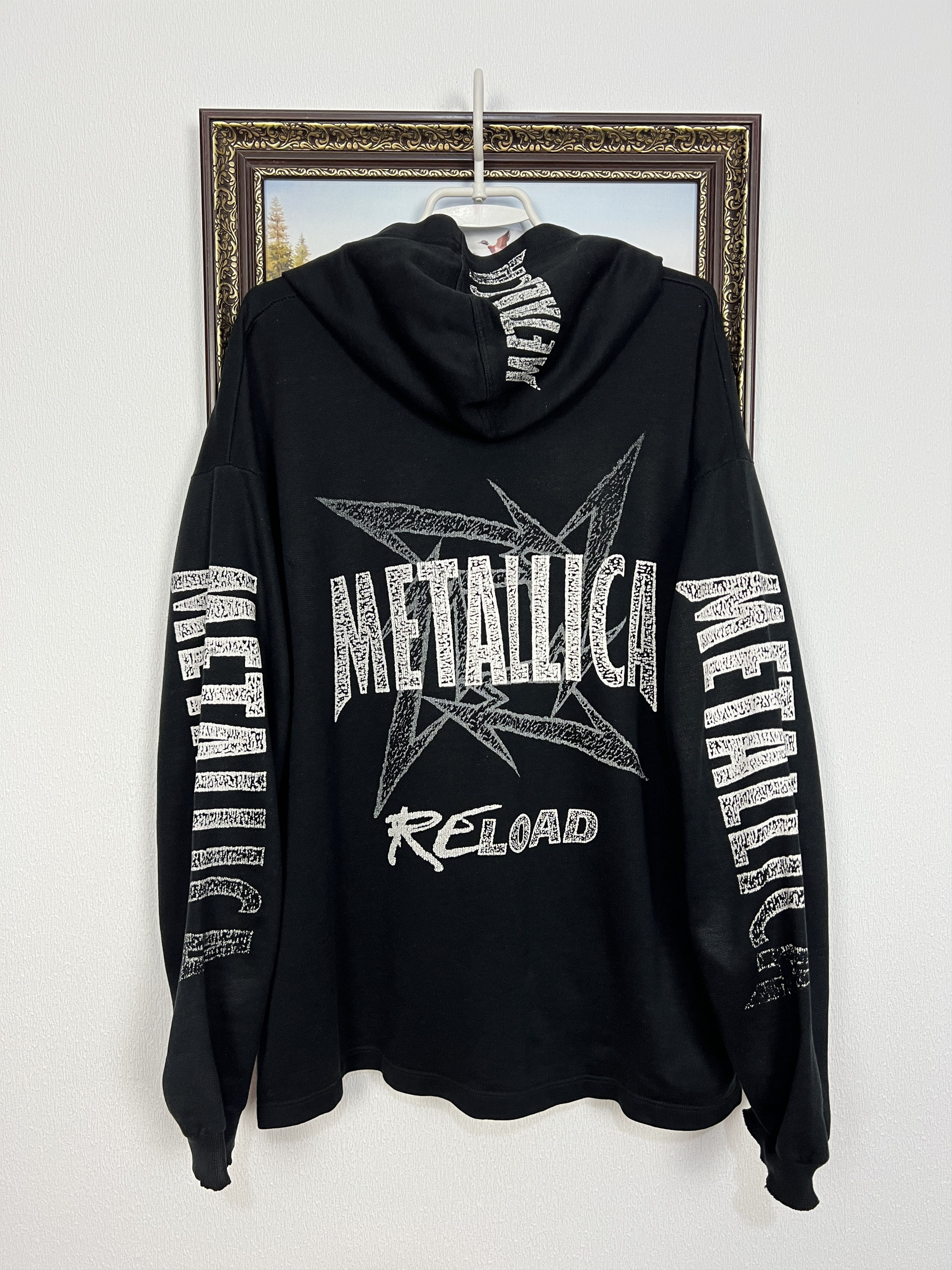 Vintage Metallica Reload Over Print Hoodie Band Jacket Rare Size US L / EU 52-54 / 3 - 9 Thumbnail