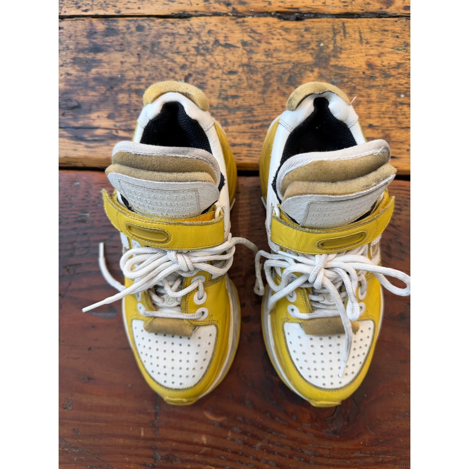 Maison Margiela Maison Margiela Low Top Retro Fit Distressed Sneakers Size US 7 / IT 37 - 3 Thumbnail