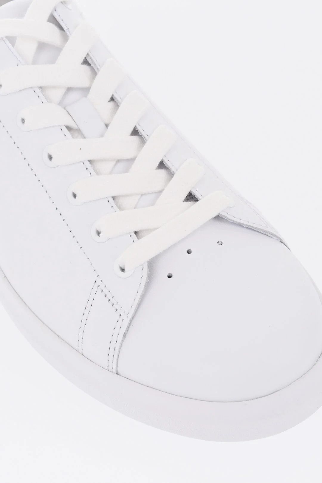 Tory Burch og1mm0426 Leather Low-Top Sneakers in White Size US 12 / IT 42 - 4 Thumbnail