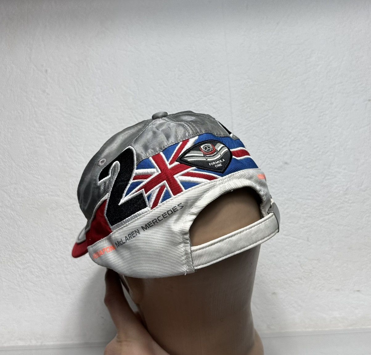 Mercedes-Benz Mercedes Benz #2 Vintage Racing Cap Vodafone Mclaren Size ONE SIZE - 3 Thumbnail