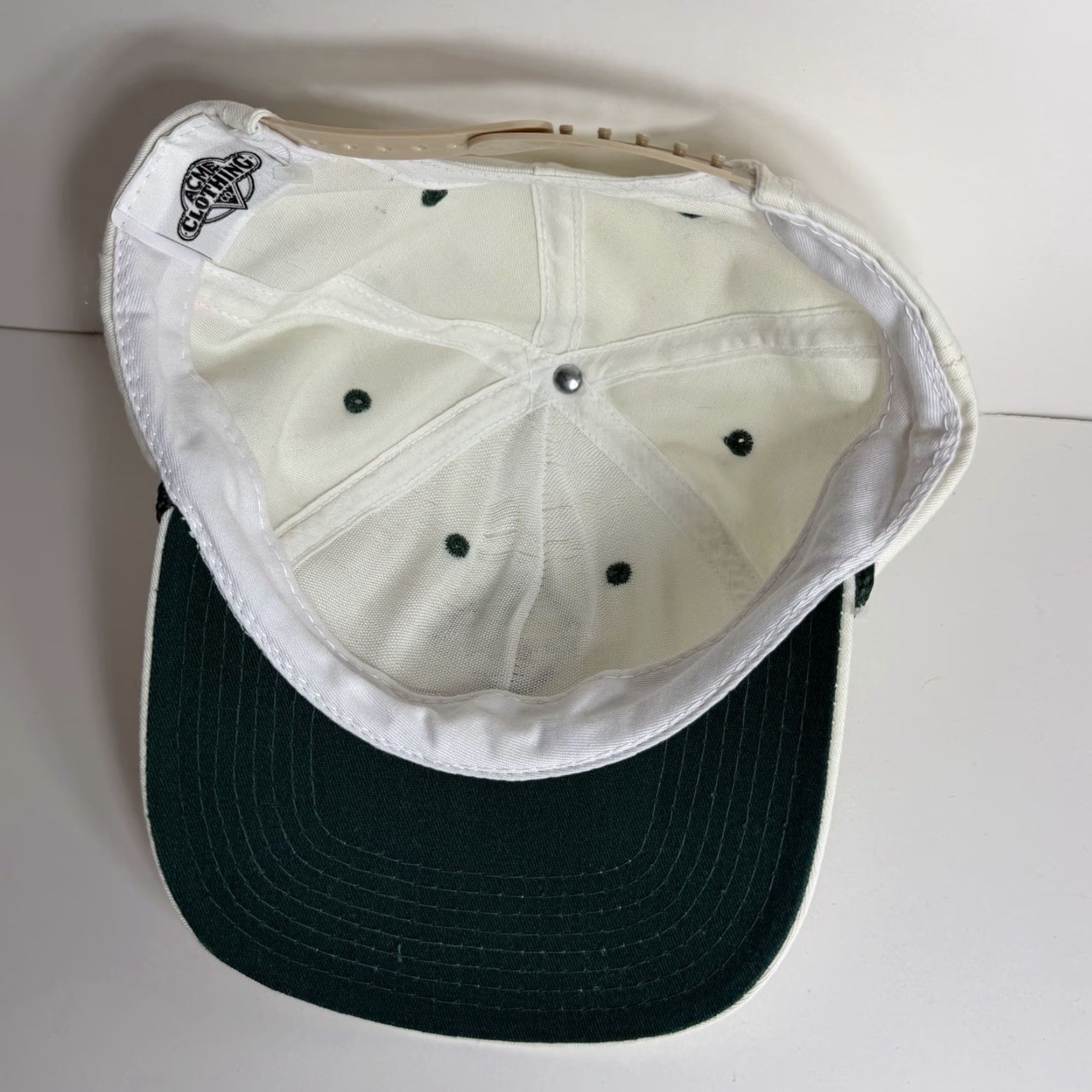 Acme Clothing VINTAGE ACME Tweety Bird Golf White Green Rope USA Snapback Hat Cap 90s Size ONE SIZE - 7 Thumbnail
