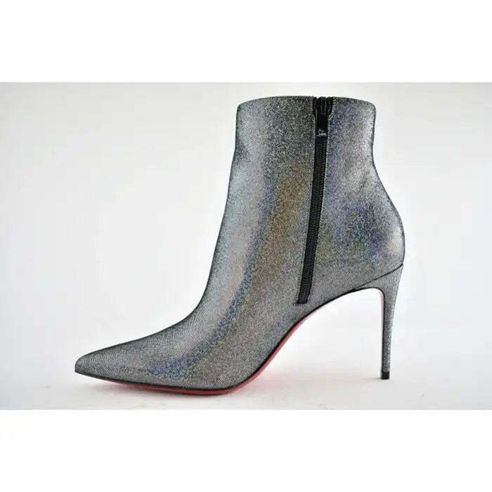 Christian Louboutin Christian Louboutin So Kate Booty 85 Silver Suede Disco Size US 8 / IT 38 - 7 Thumbnail