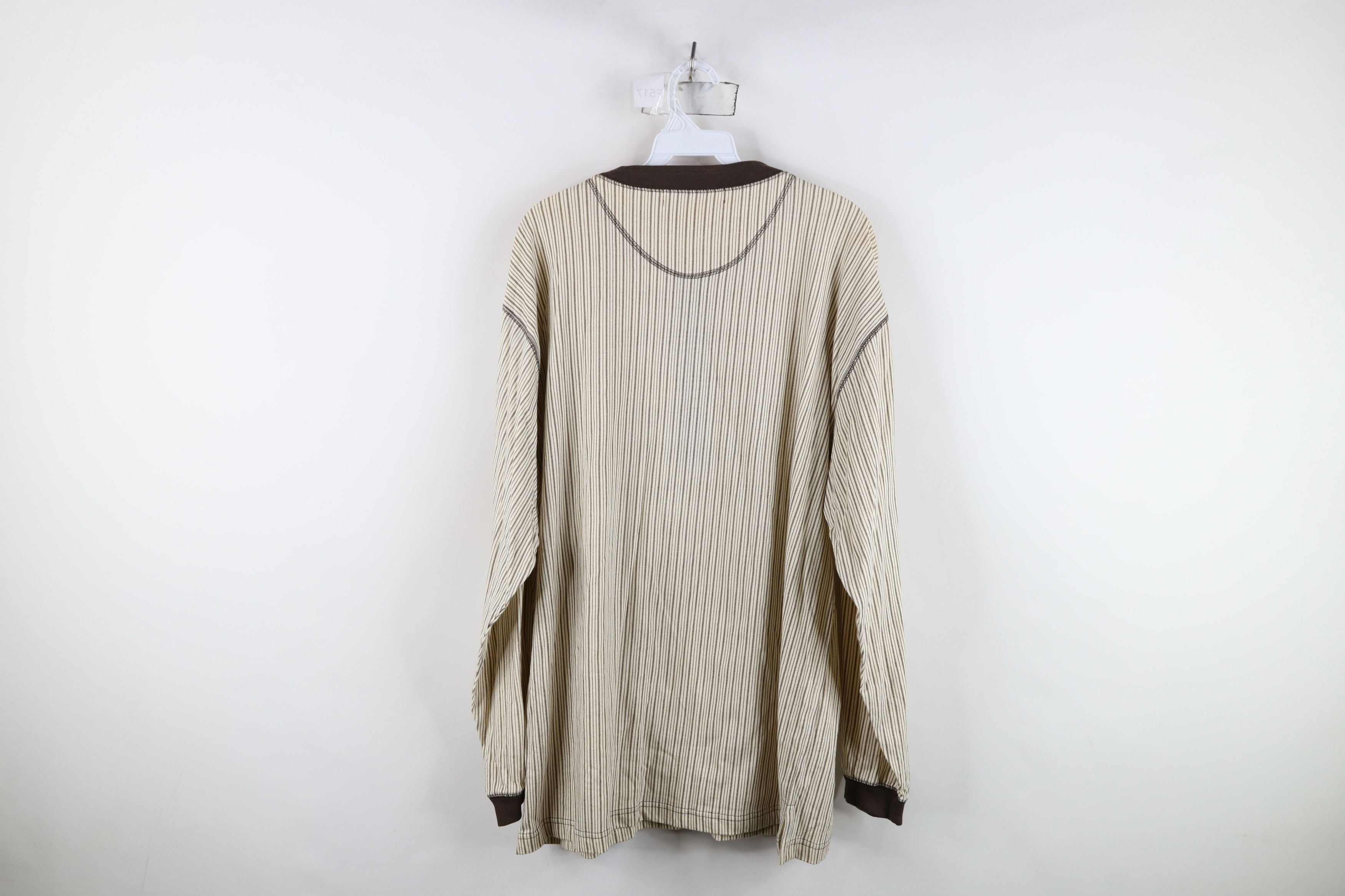 Vintage Deadstock Vintage 90s Streetwear Long Sleeve Henley T-Shirt Size US L / EU 52-54 / 3 - 10 Thumbnail