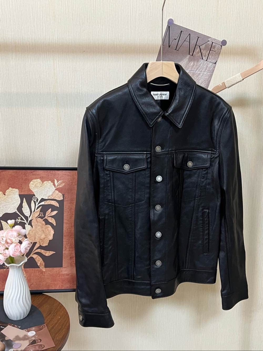 Saint Laurent Paris Saint Laurent Leather Jacket Size M Size US M / EU 48-50 / 2 - 1 Thumbnail