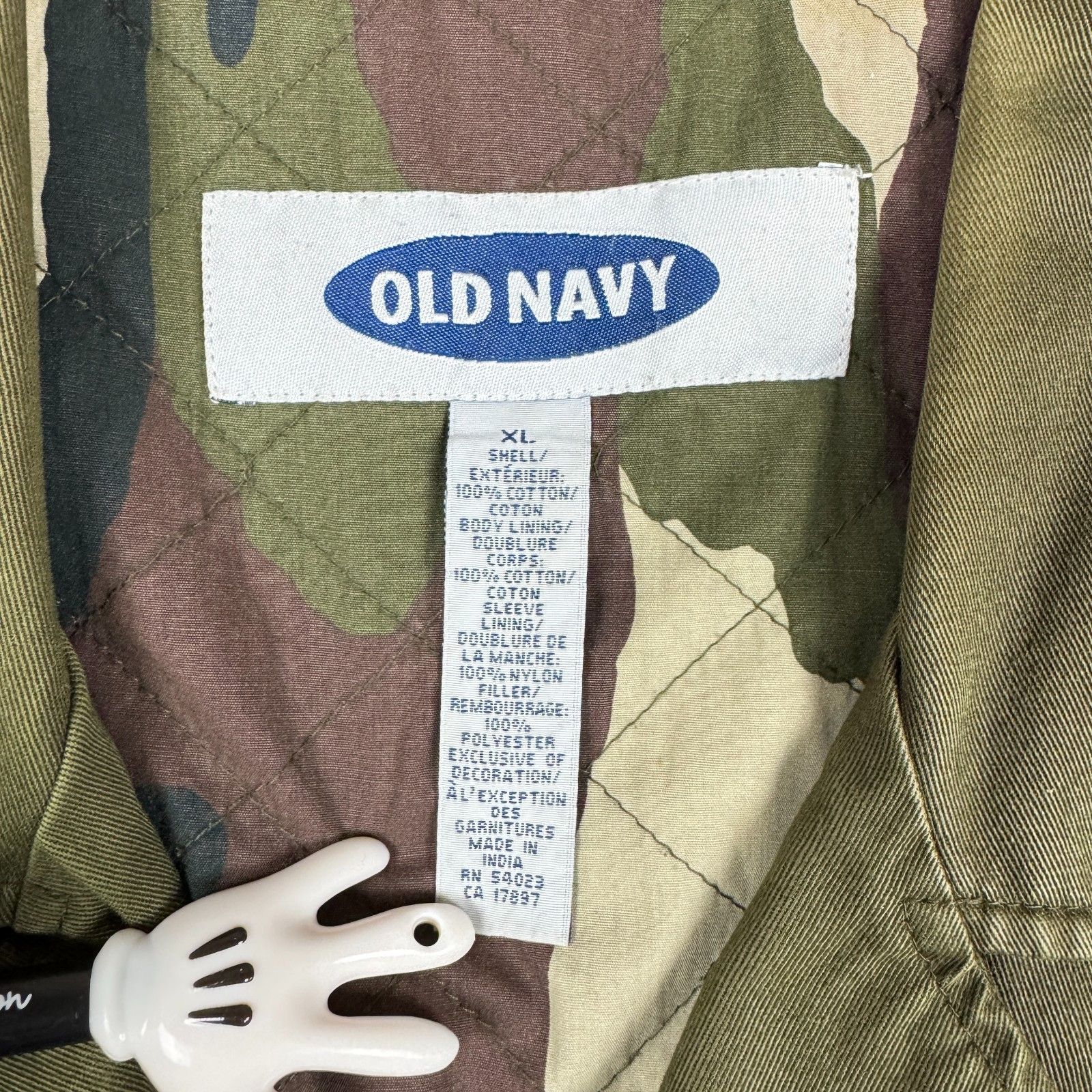 Old Navy Old Navy Field Jacket XL Olive Camo Quilted Military Coat Size US XL / EU 56 / 4 - 6 Thumbnail