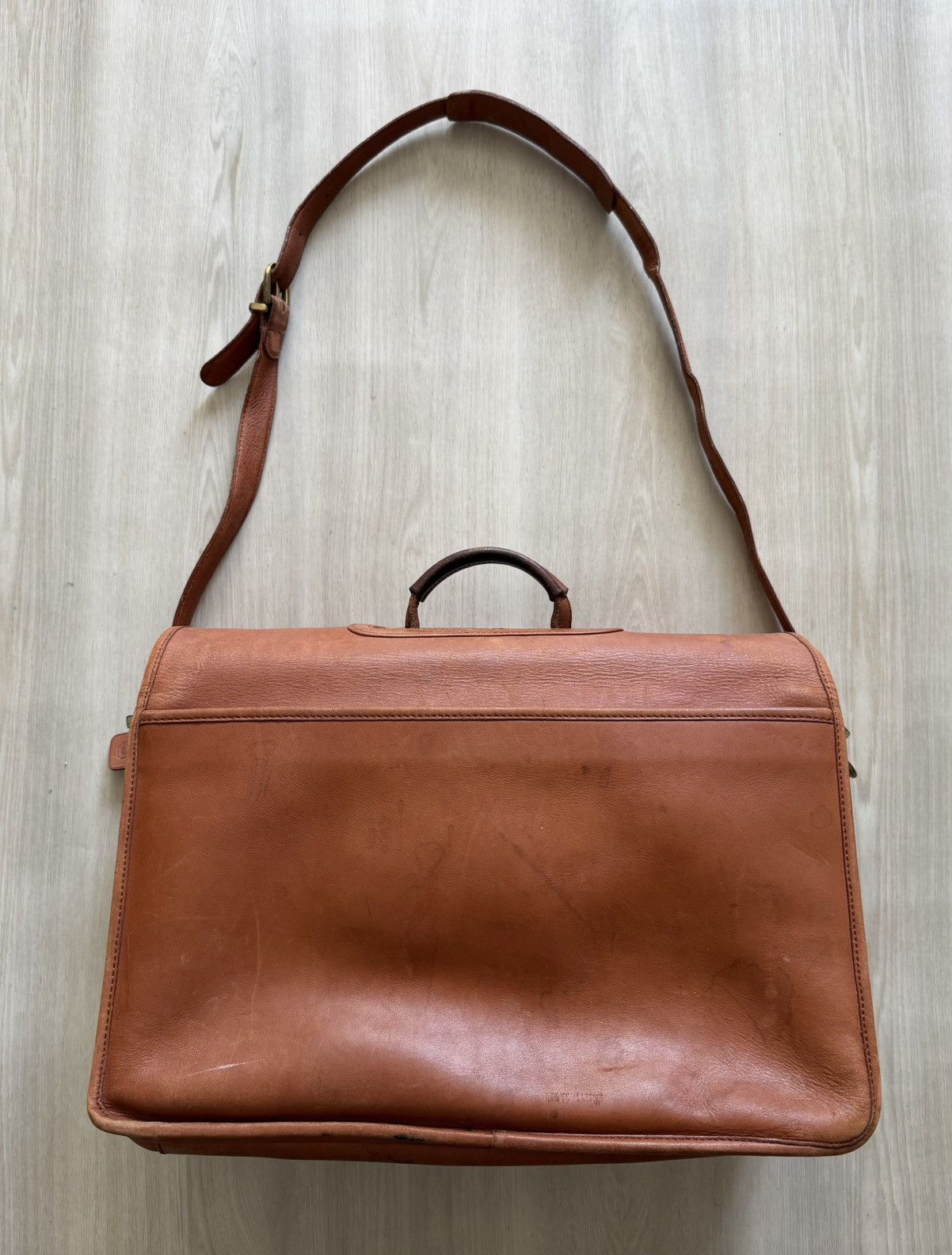 Coach Vintage Coach 5279 Brown Leather Messenger Bag Leather Size ONE SIZE - 6 Thumbnail