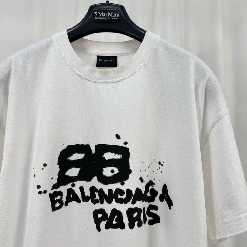 Balenciaga Balenciaga Graffiti monogram printed short sleeve Size US M / EU 48-50 / 2 - 3 Thumbnail
