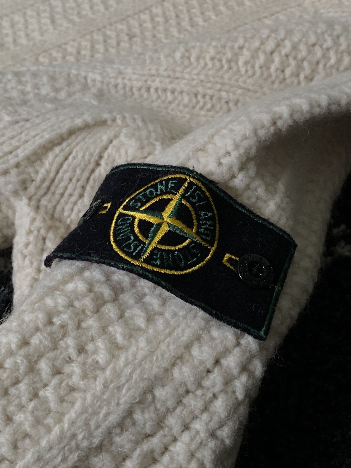 Stone Island × Vintage Stone Island Wool Sweater | Vintage 1996 year Size US L / EU 52-54 / 3 - 3 Thumbnail