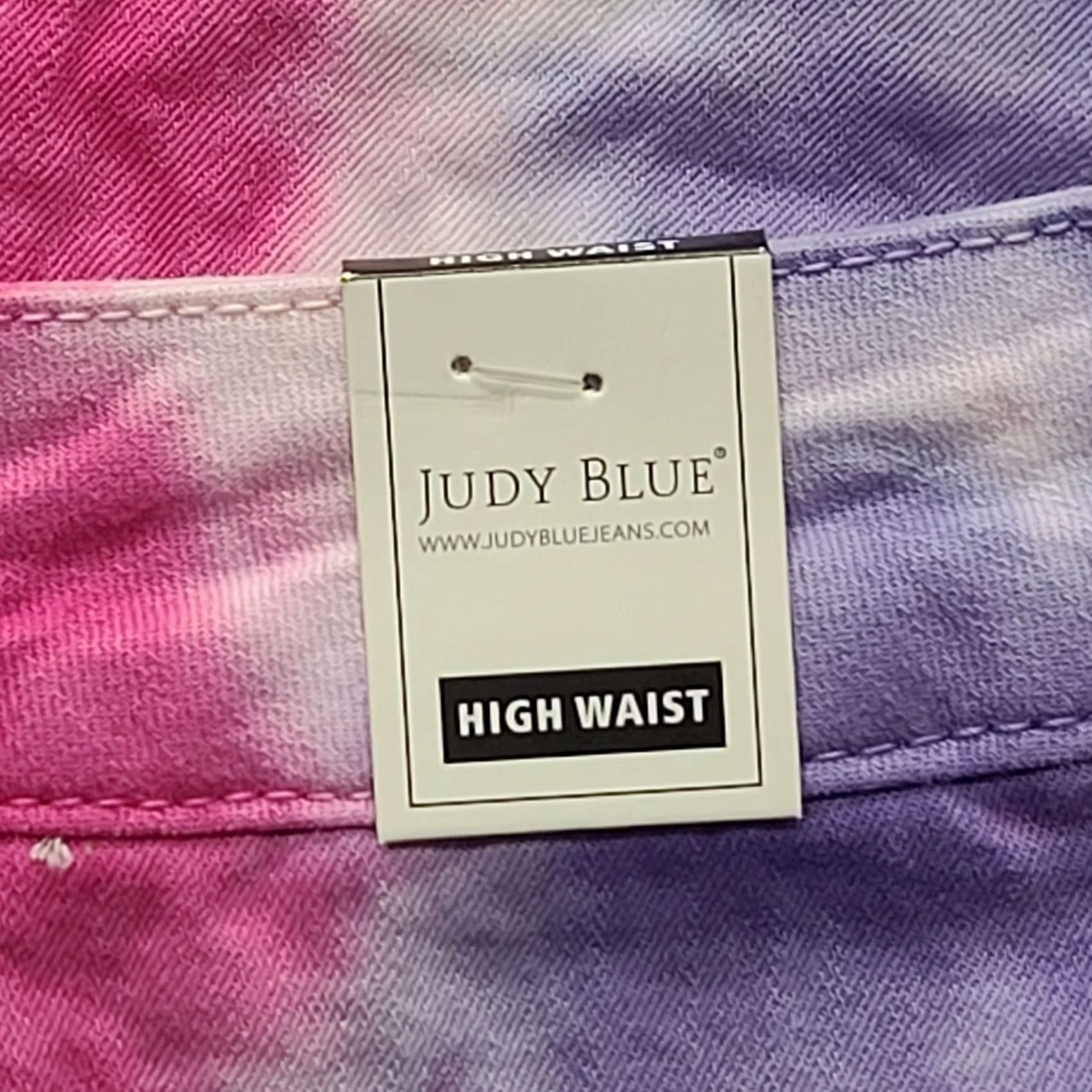 Vintage Judy Blue Cut Off Shorts Womens XL Regular High Rise Tie Die Snow Cone Pinstripes? Size 40" / US 18 - 3 Thumbnail