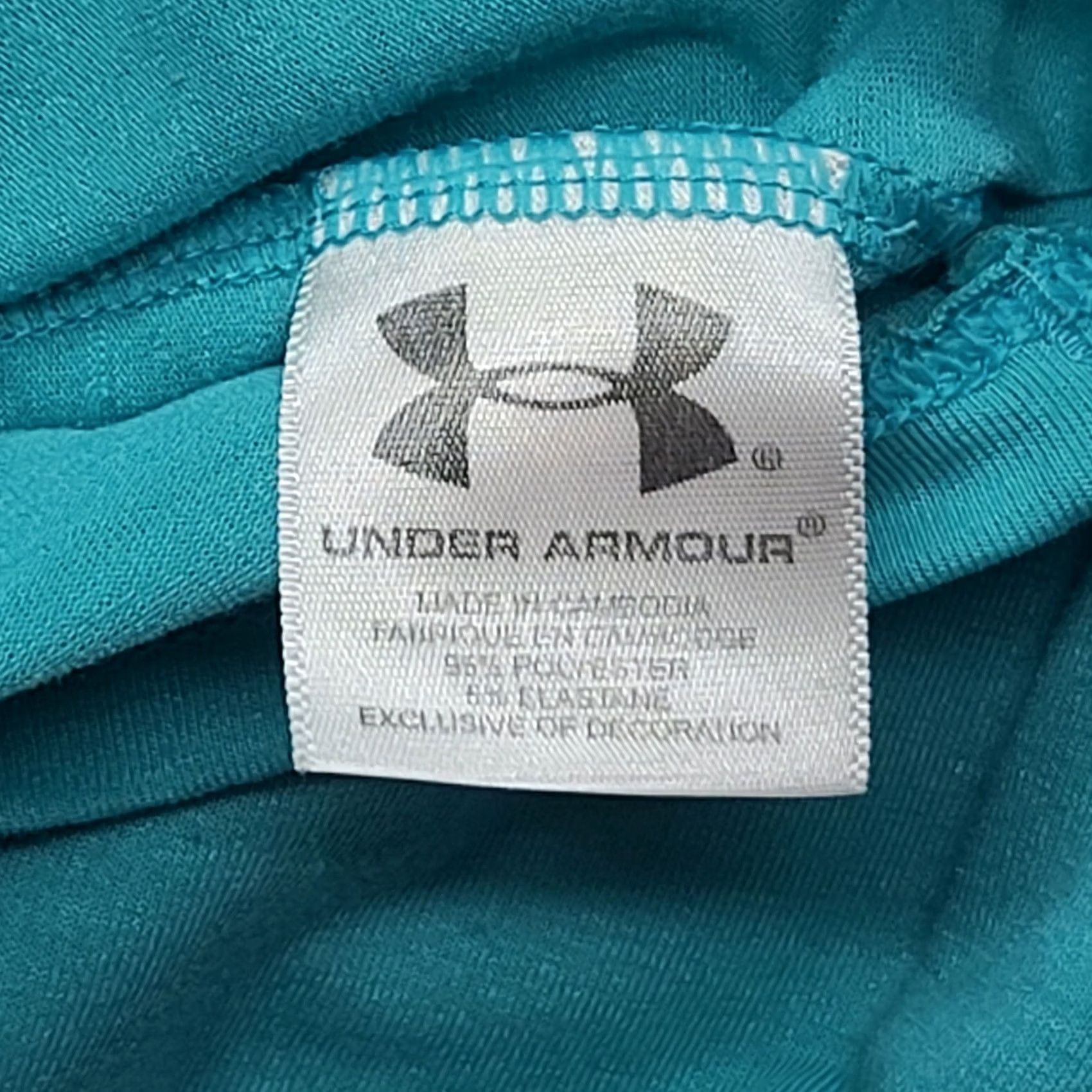 Under Armour Under Armour Shirt Womens S Slim HeatGear V-Neck Short Sleeve Blue 100% Polyester Athletic Pullover Activewear Warmer Months Wom mens? Size S / US 4 / IT 40 - 5 Thumbnail