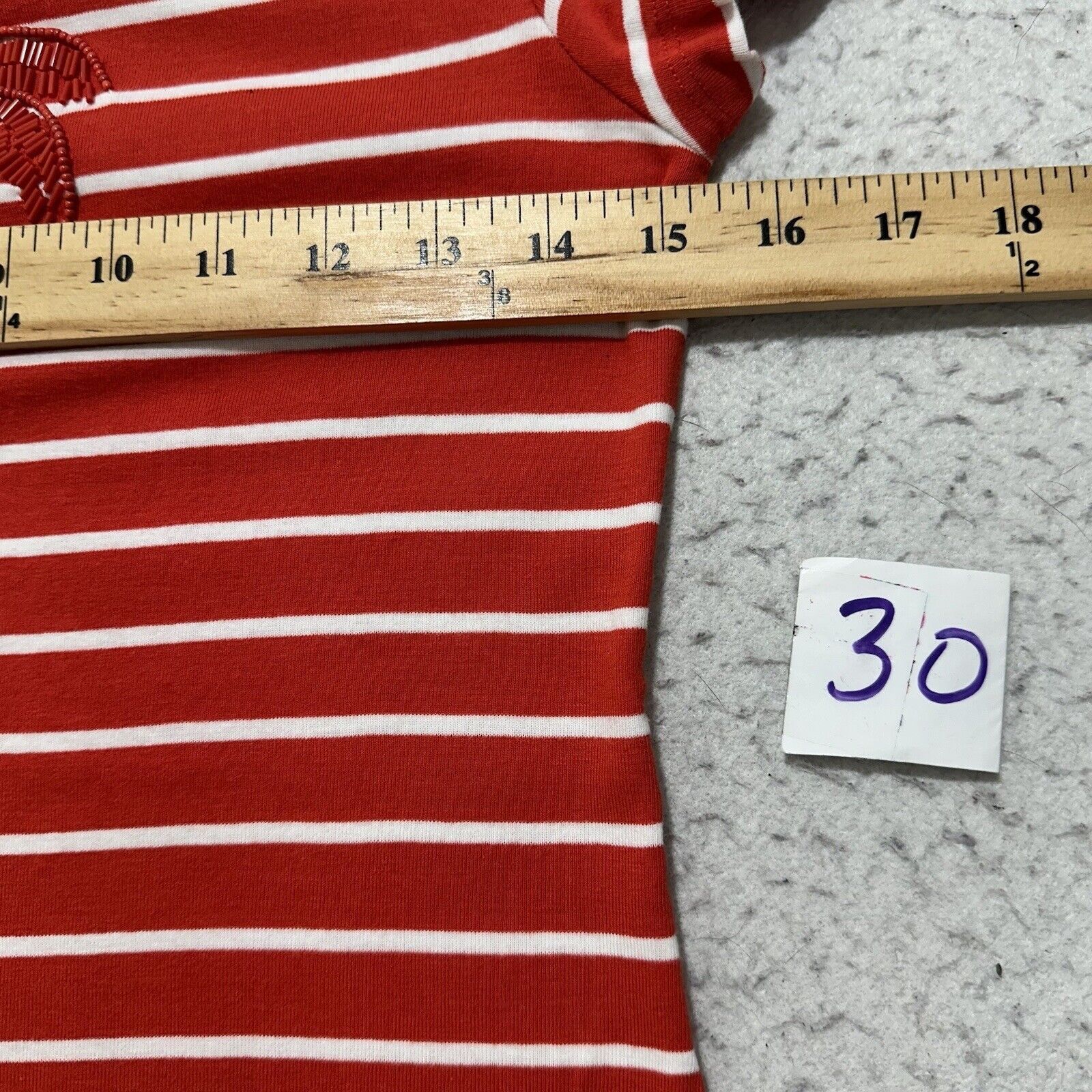Other Talbots P Red White Stripe Short Sleeve T Shirt Palm Tree Size S / US 4 / IT 40 - 7 Thumbnail