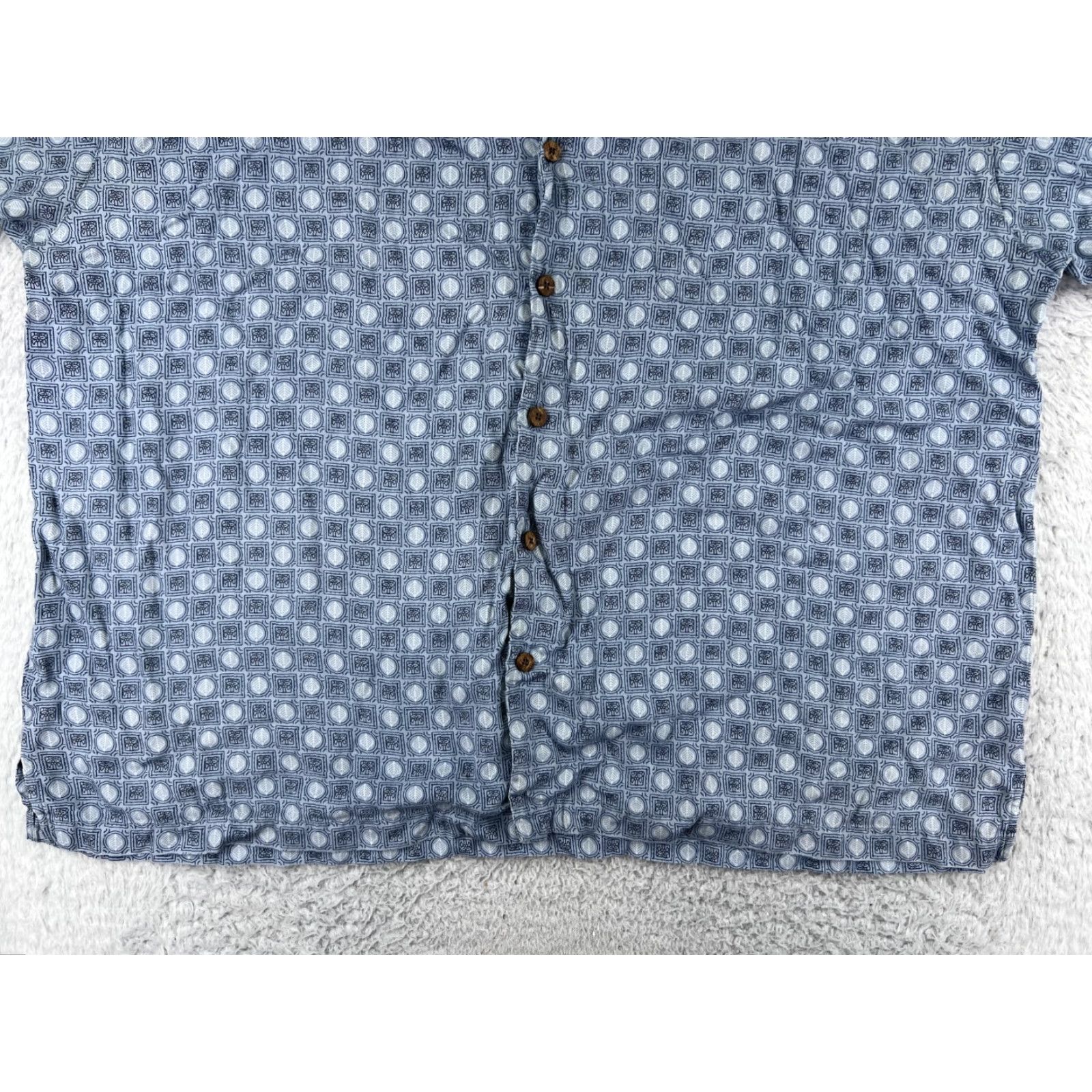 Tommy Bahama Tommy Bahama Shirt Mens 2XL Blue Leaf Silk Hawaiian Vacation Size US XXL / EU 58 / 5 - 5 Thumbnail