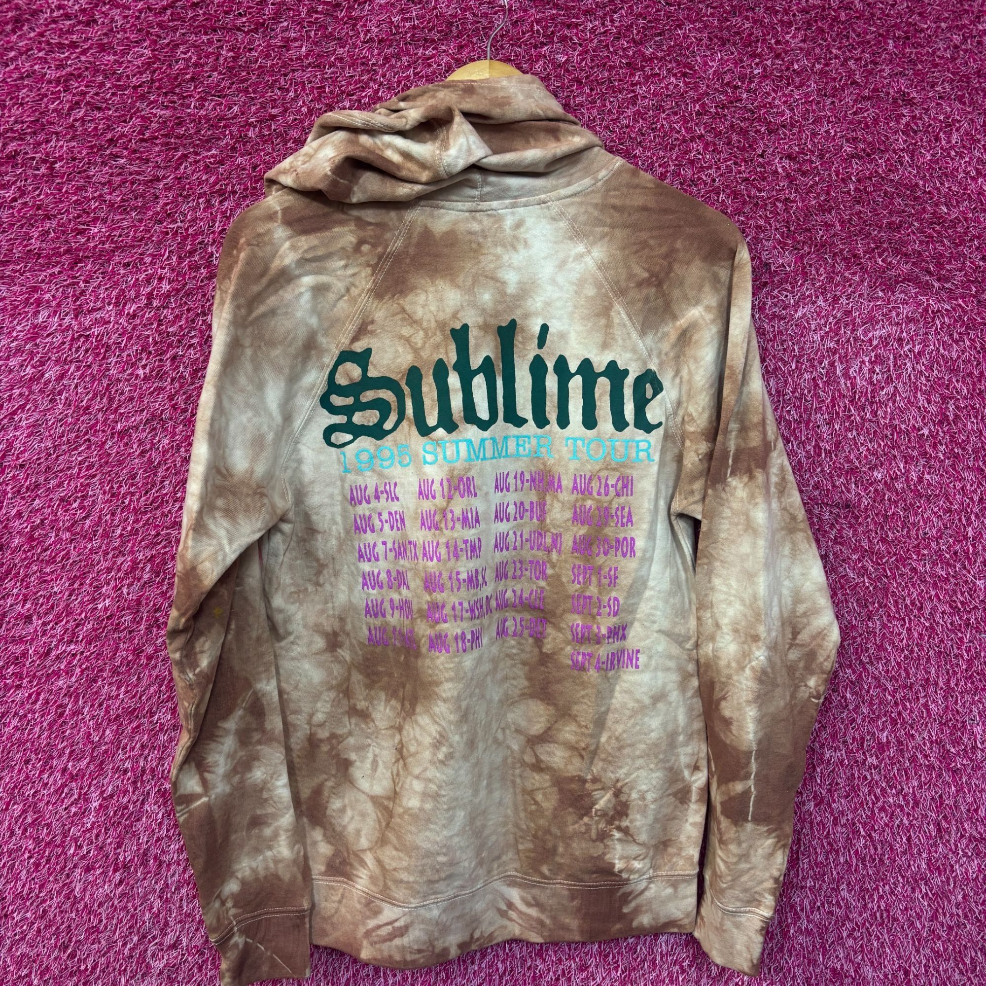 Sublime Sublime 1995 Summer Tour Tie Dye Ska Rock Band Hoodie Small Size US S / EU 44-46 / 1 - 3 Thumbnail
