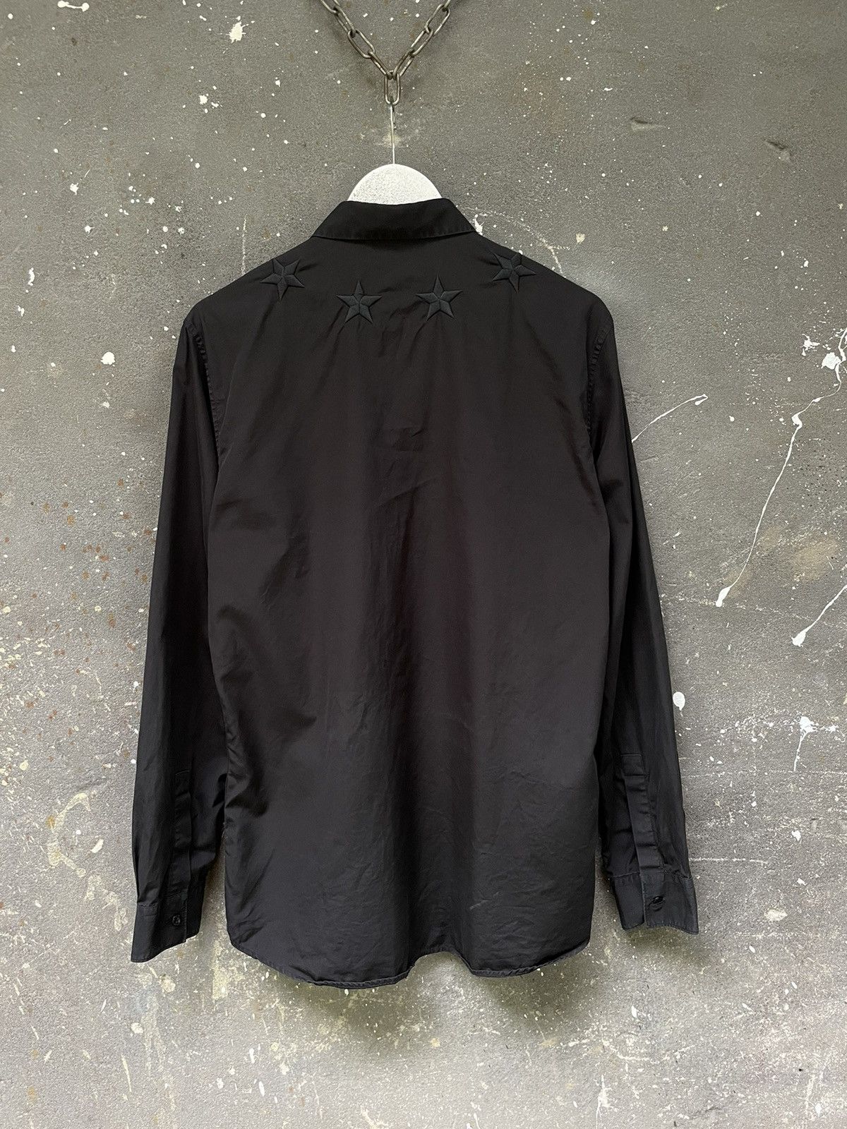 Givenchy Givenchy Black Star Embroidery Shirt Button Up Size US M / EU 48-50 / 2 - 5 Thumbnail