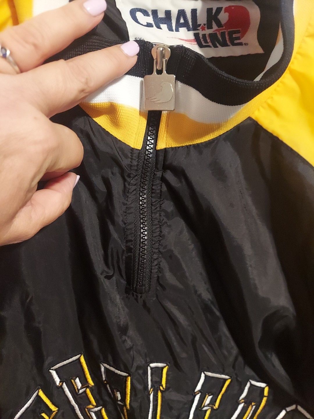 Chalk Line Vintage CHALK LINE Pittsburgh Steelers NFL Pullover Jacket Size US L / EU 52-54 / 3 - 5 Thumbnail