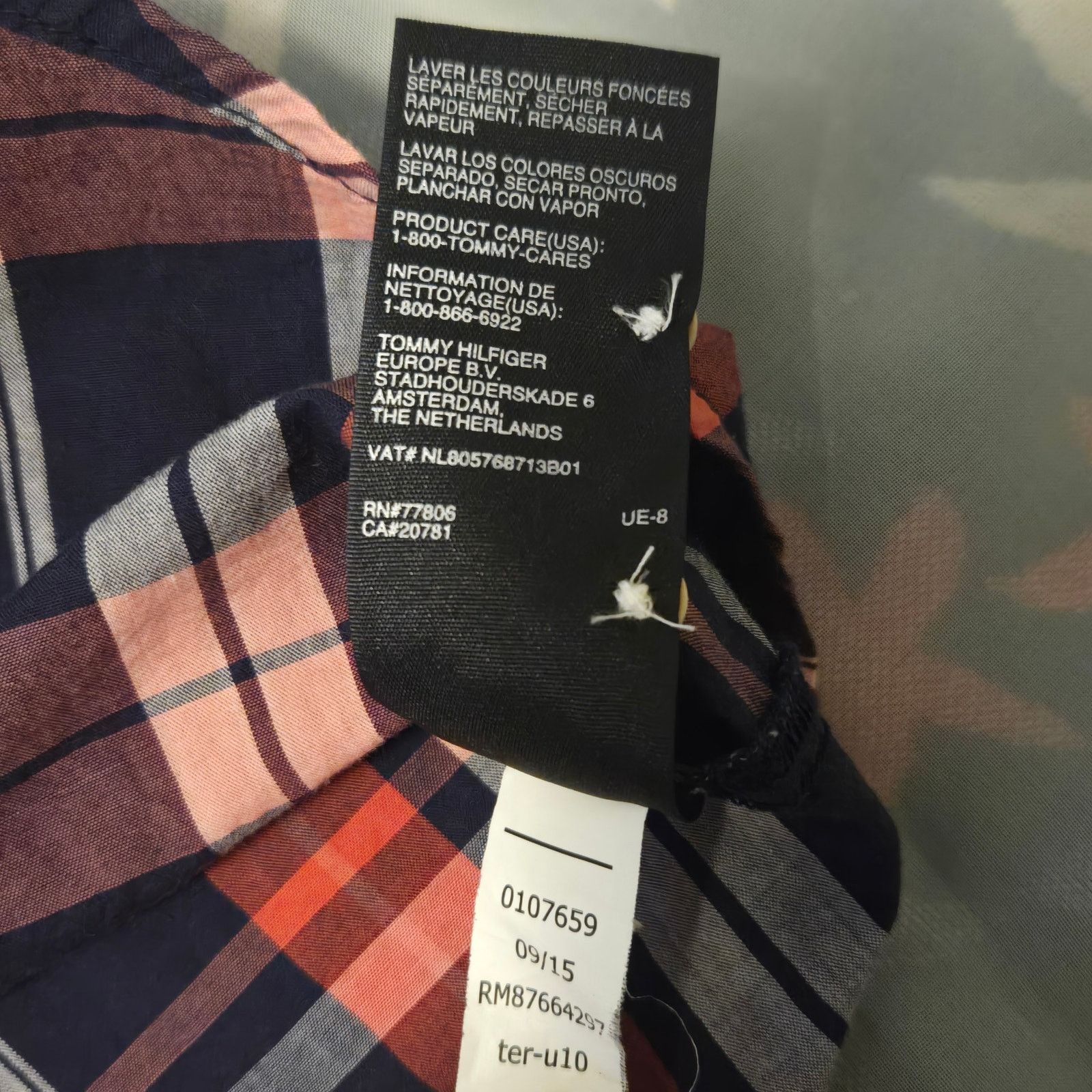 Tommy Hilfiger Tommy Hilfiger Women’s XL Plaid Button Down Shirt Cotton Size XL / US 12-14 / IT 48-50 - 7 Thumbnail