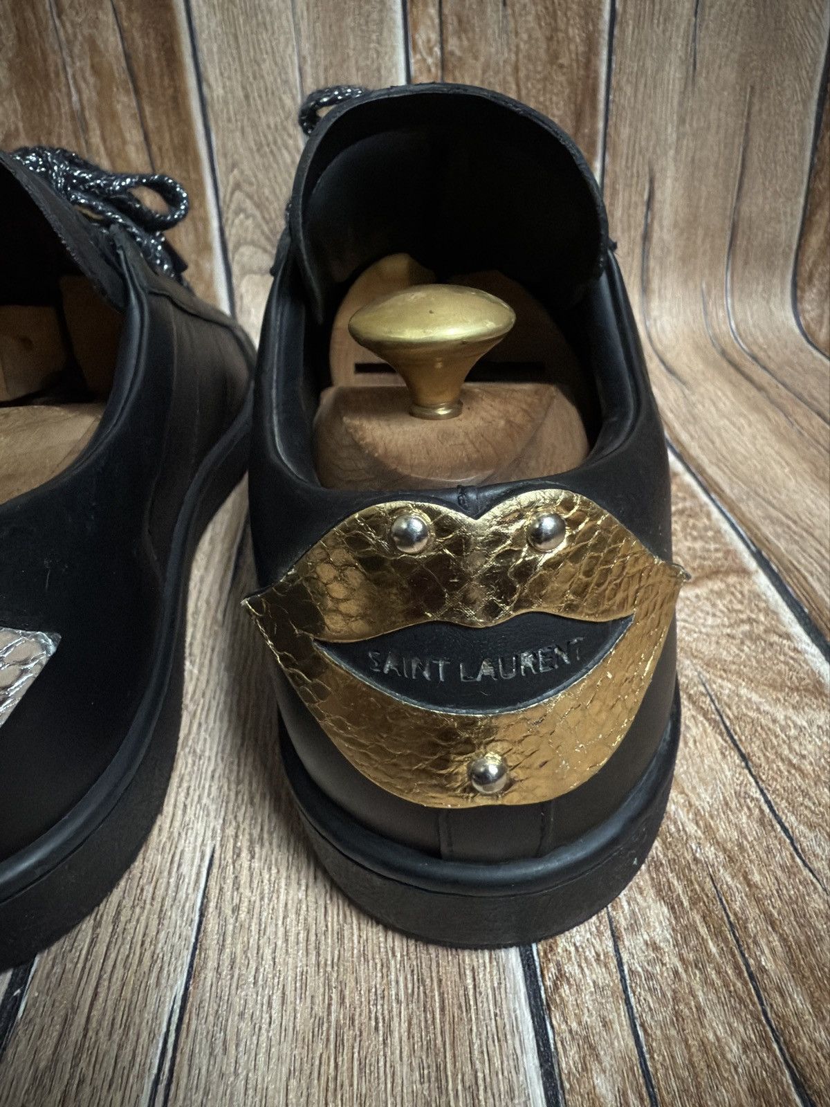 Hedi Slimane × Saint Laurent Paris Sl/01 court classic sneakers Size US 8.5 / EU 41-42 - 15 Thumbnail