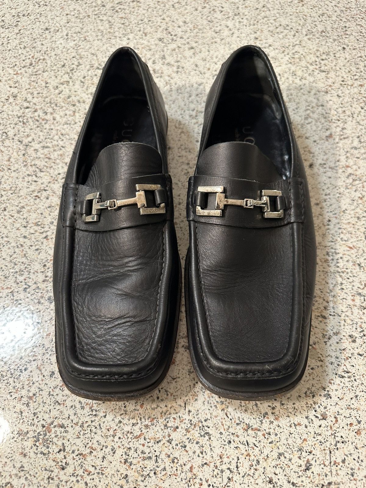 Gucci × Vintage Square Toe Bit Loafers | Grailed