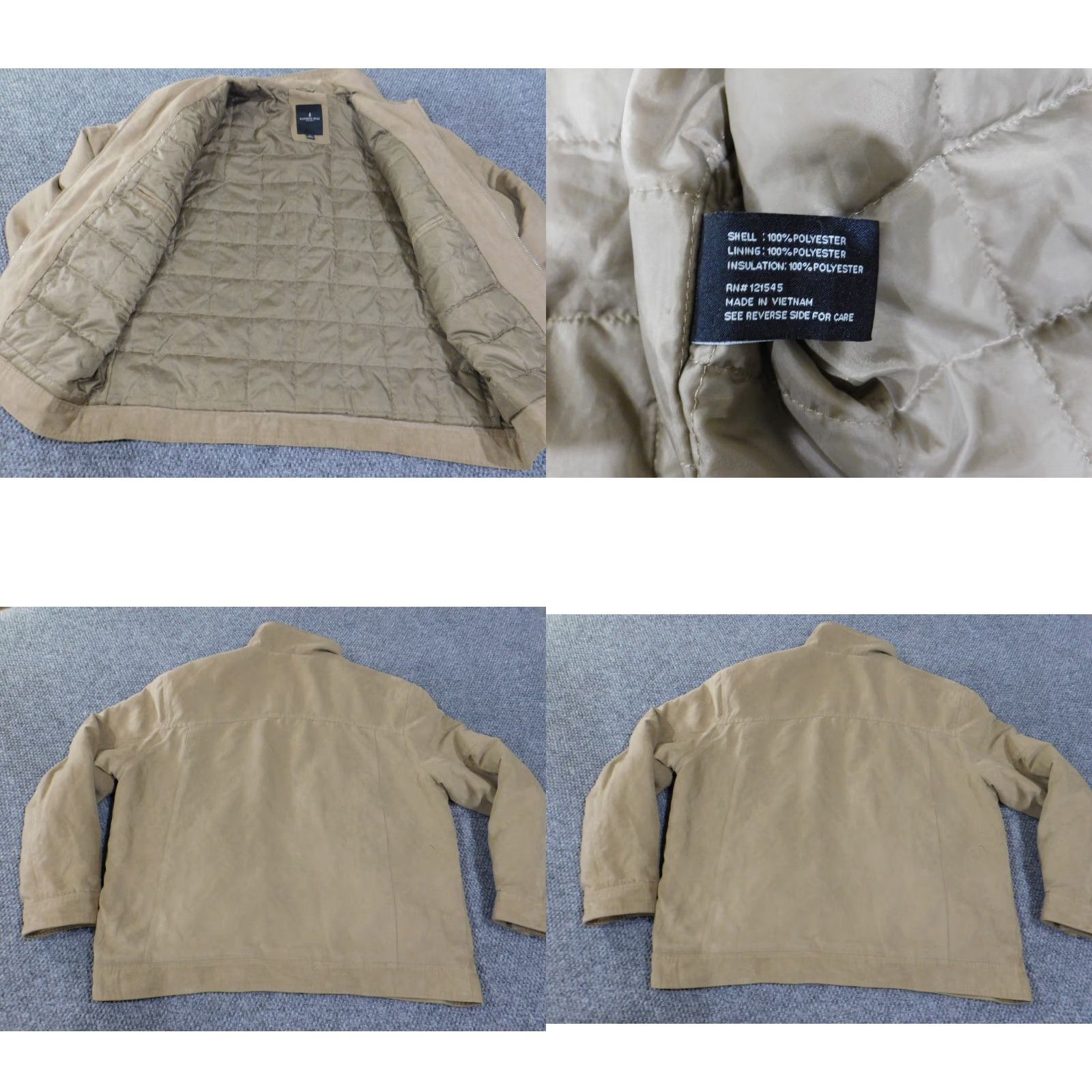 London Fog London Fog Jacket Mens XL beige zip quilted outerwear polyester lined Jacket Mens XL Beige Quilted Outdoor Fall Winter Regular Size US XL / EU 56 / 4 - 9 Thumbnail