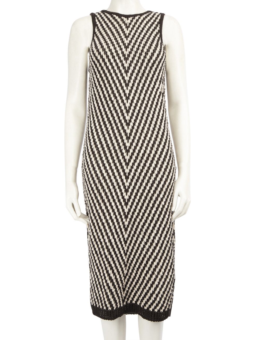 Max Mara Striped Knitted Midi Dress Size M / US 6-8 / IT 42-44 - 1 Thumbnail