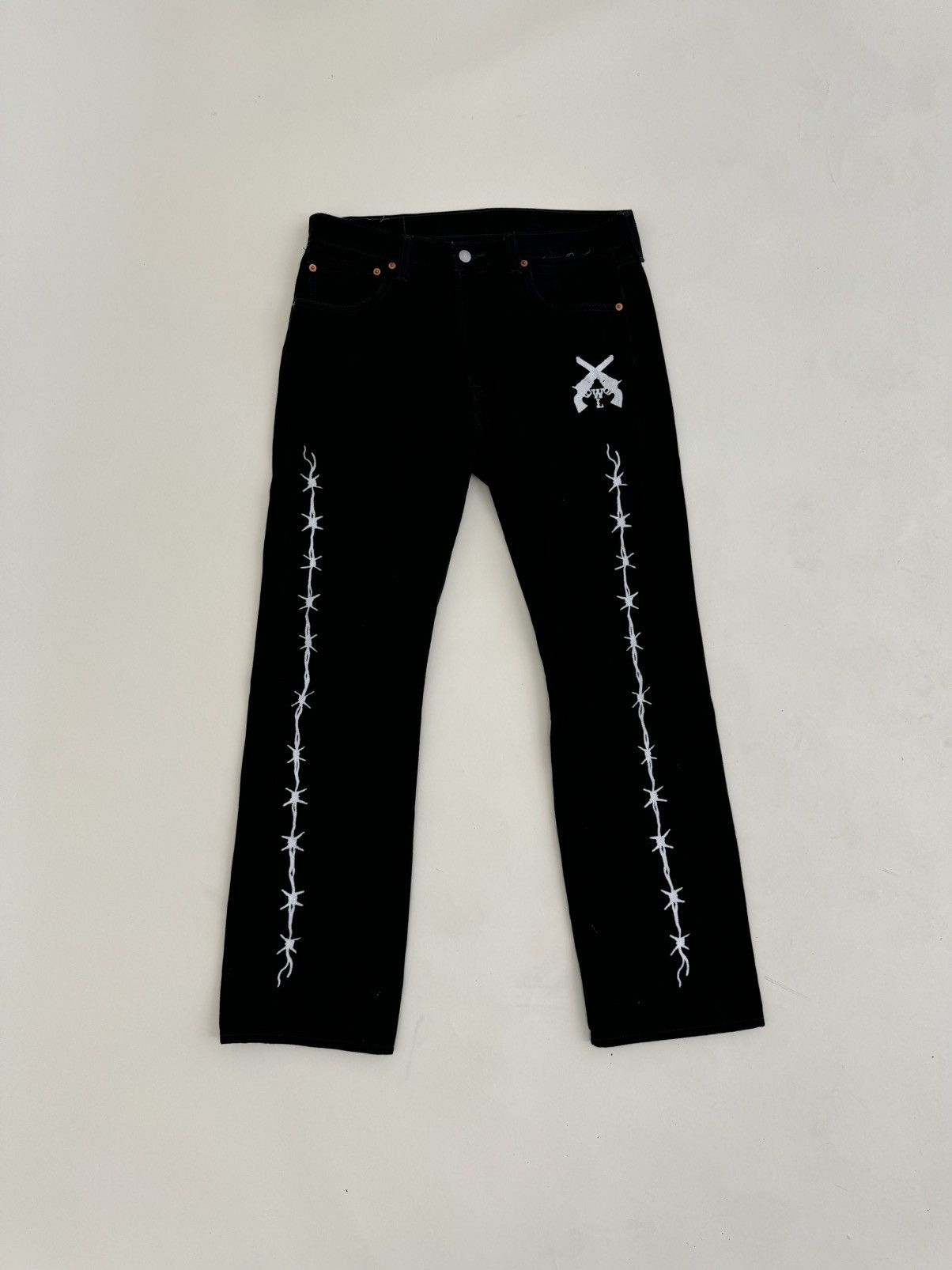 Levi's × Warren Lotas Warren Lotas Barbed Wire Jeans Size US 34 / EU 50 - 2 Thumbnail