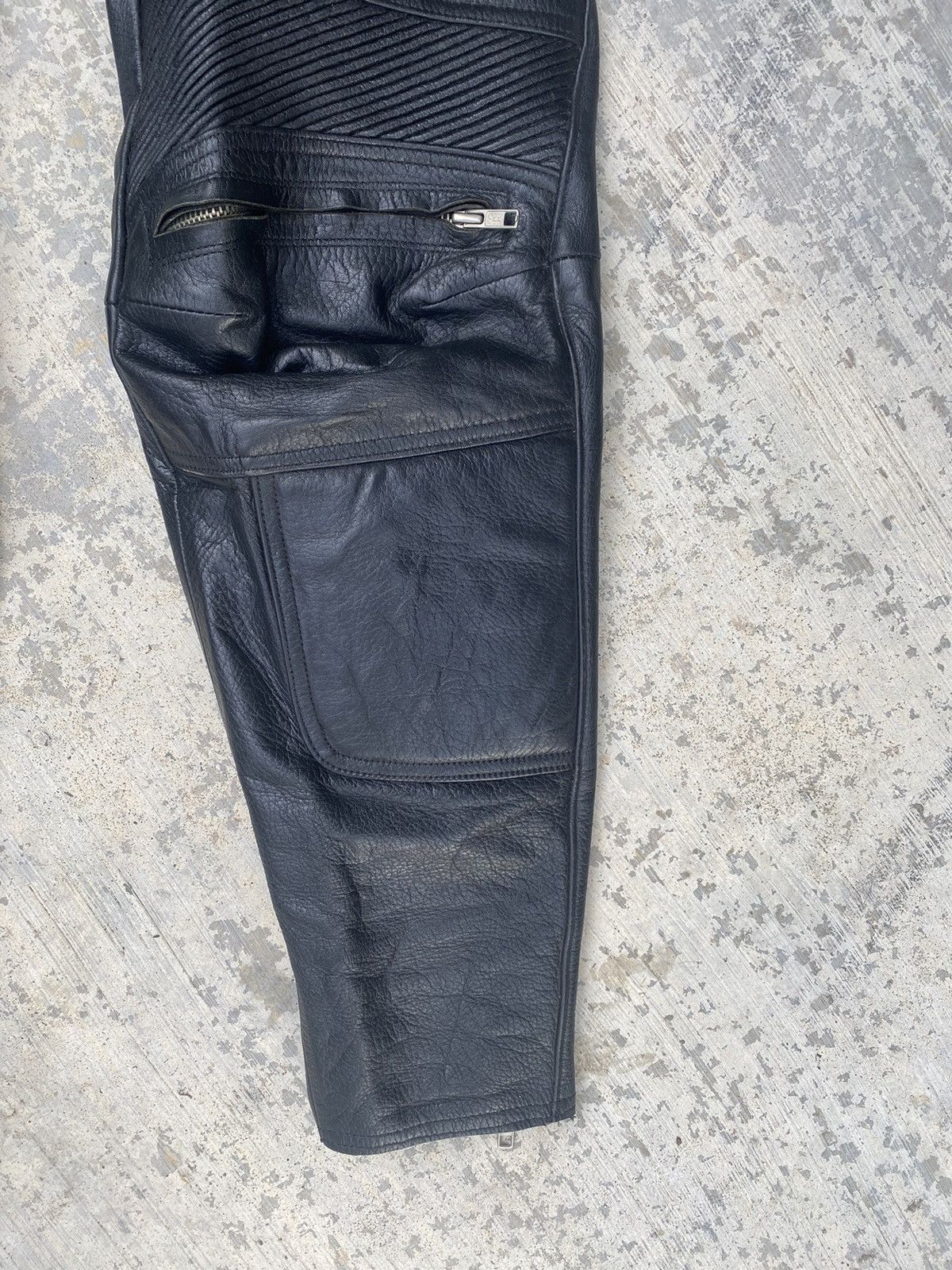 Japanese Brand × Leather Cow Leather Motorcycle Pants Size US 29 - 4 Thumbnail