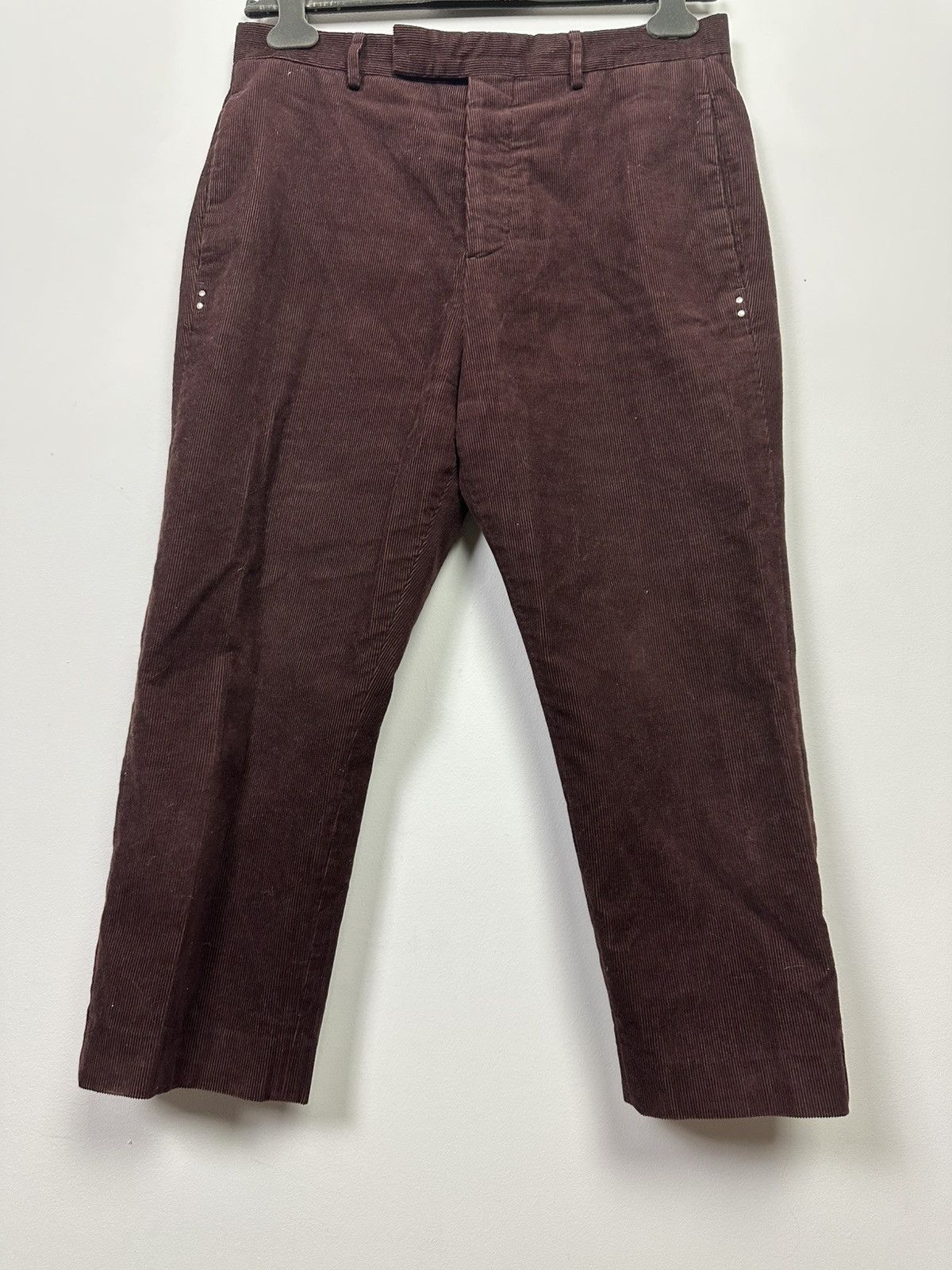 Rick Owens FW20 ‘PERFORMA’ Corduroy Cropped Trousers Size US 30 / EU 46 - 4 Thumbnail