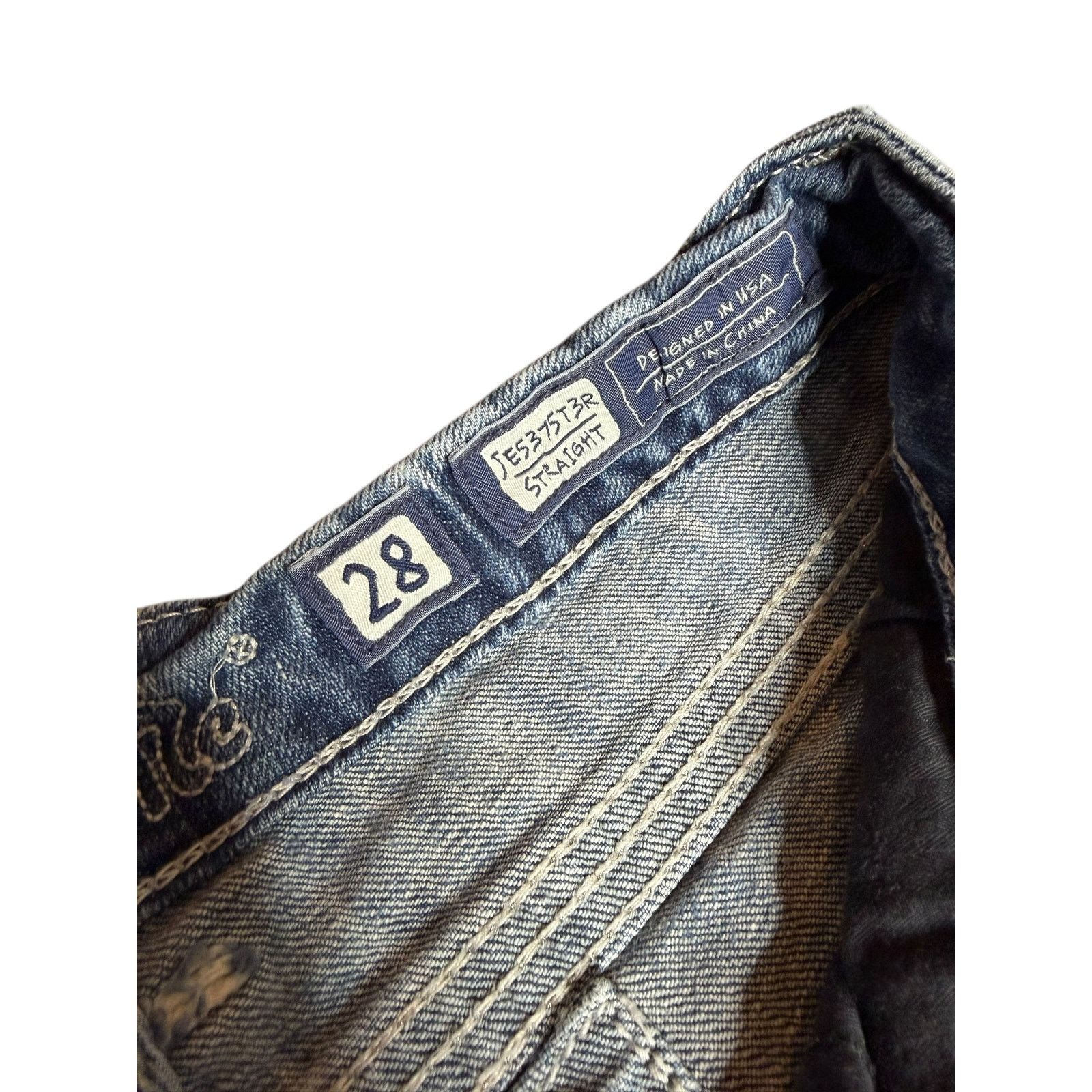 Miss Me × Vintage Vintage Y2k Miss Me Embellished Straight Denim Jeans Size 28 Size 28" / US 6 / IT 42 - 8 Thumbnail