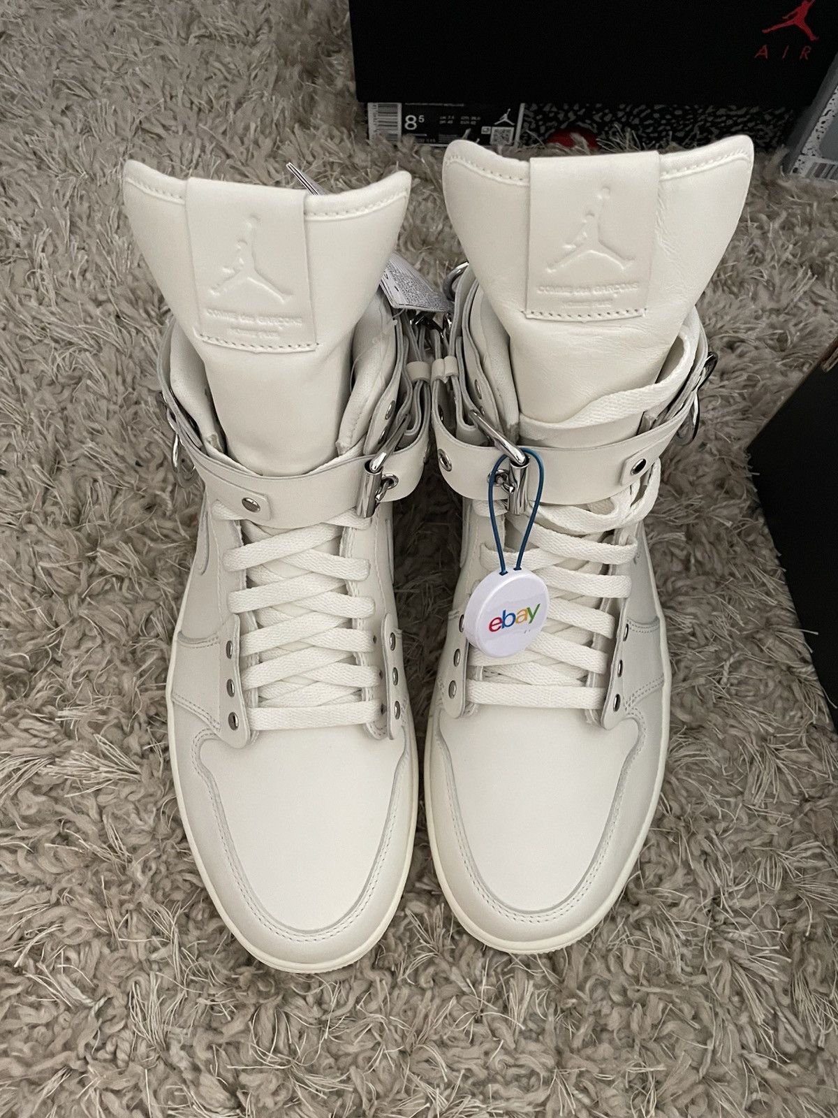 Comme des Garcons × Jordan Brand CDG x Jordan 1 High Sample Release Size US 9 / EU 42 - 7 Thumbnail