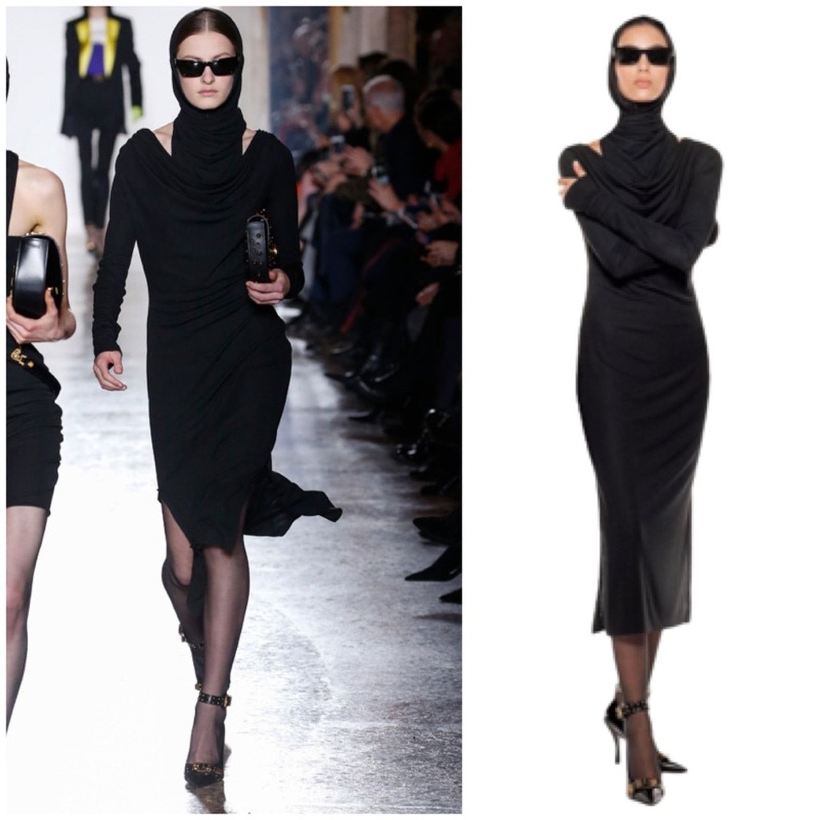 Versace NWT Versace Black Fitted Midi Dress size EU42 US6 Size M / US 6-8 / IT 42-44 - 1 Thumbnail
