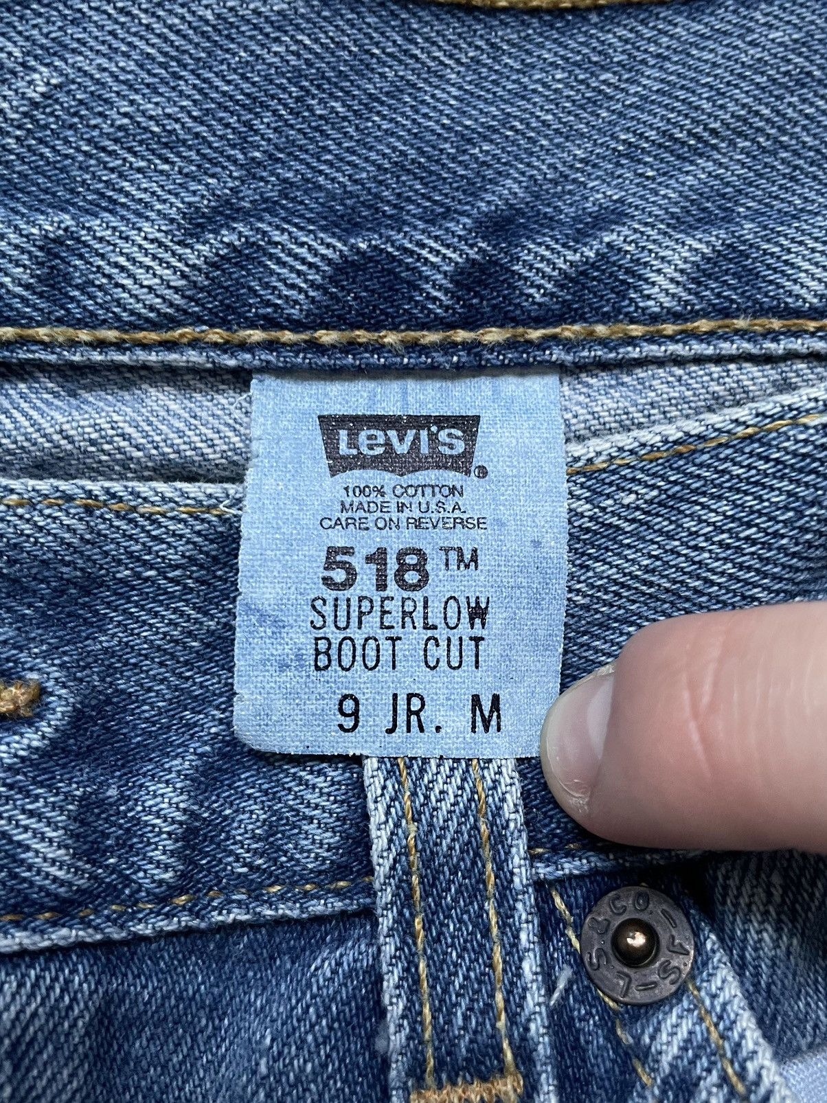 Levi's Vintage Clothing Vintage Levi's 518 Jeans Women's Super Low Stretch Bootcut Size 24" / US 00 / IT 34 - 11 Thumbnail