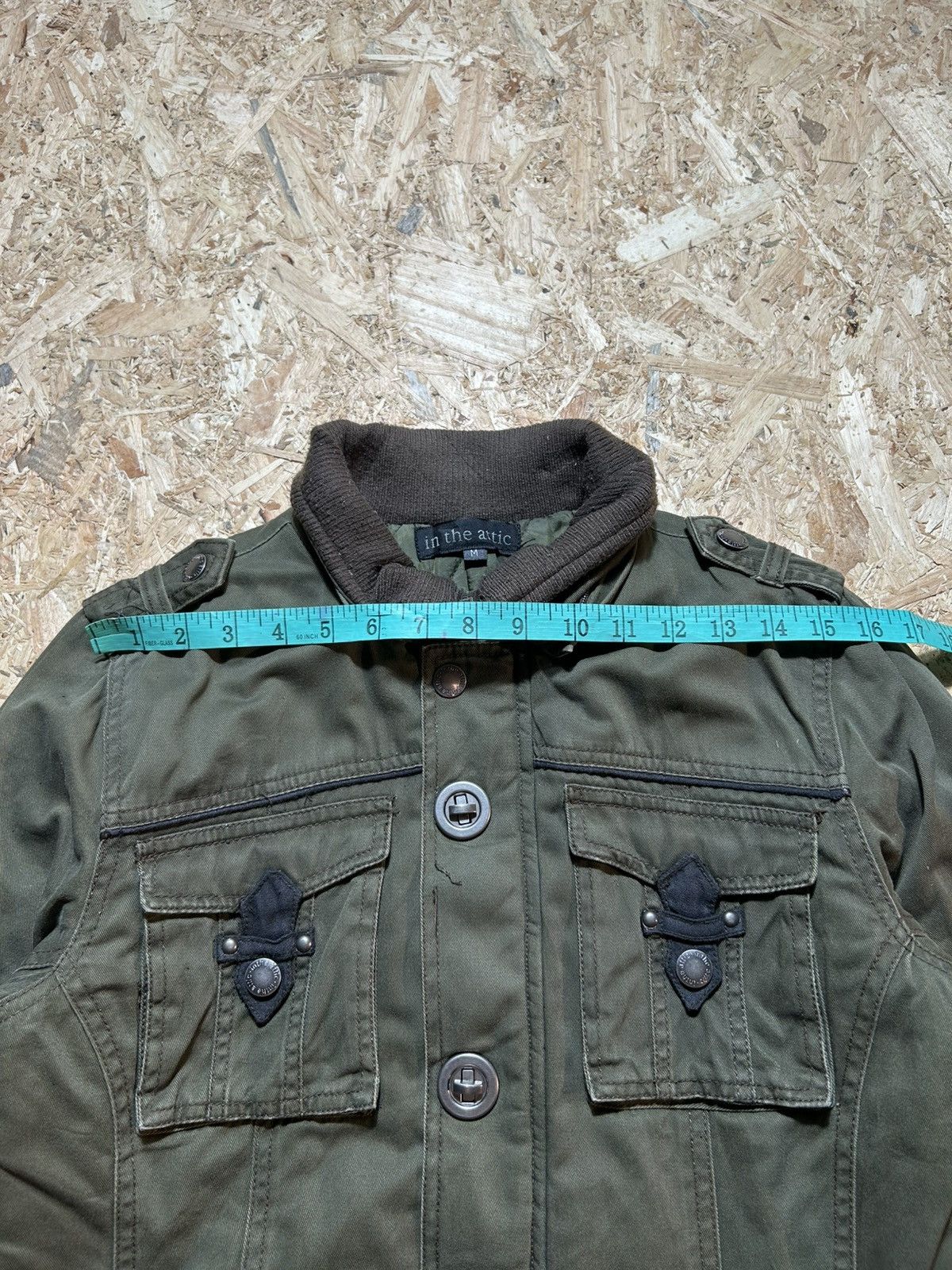 In The Attic In The Attic Olive Green Military Style Jacket Size US M / EU 48-50 / 2 - 19 Thumbnail