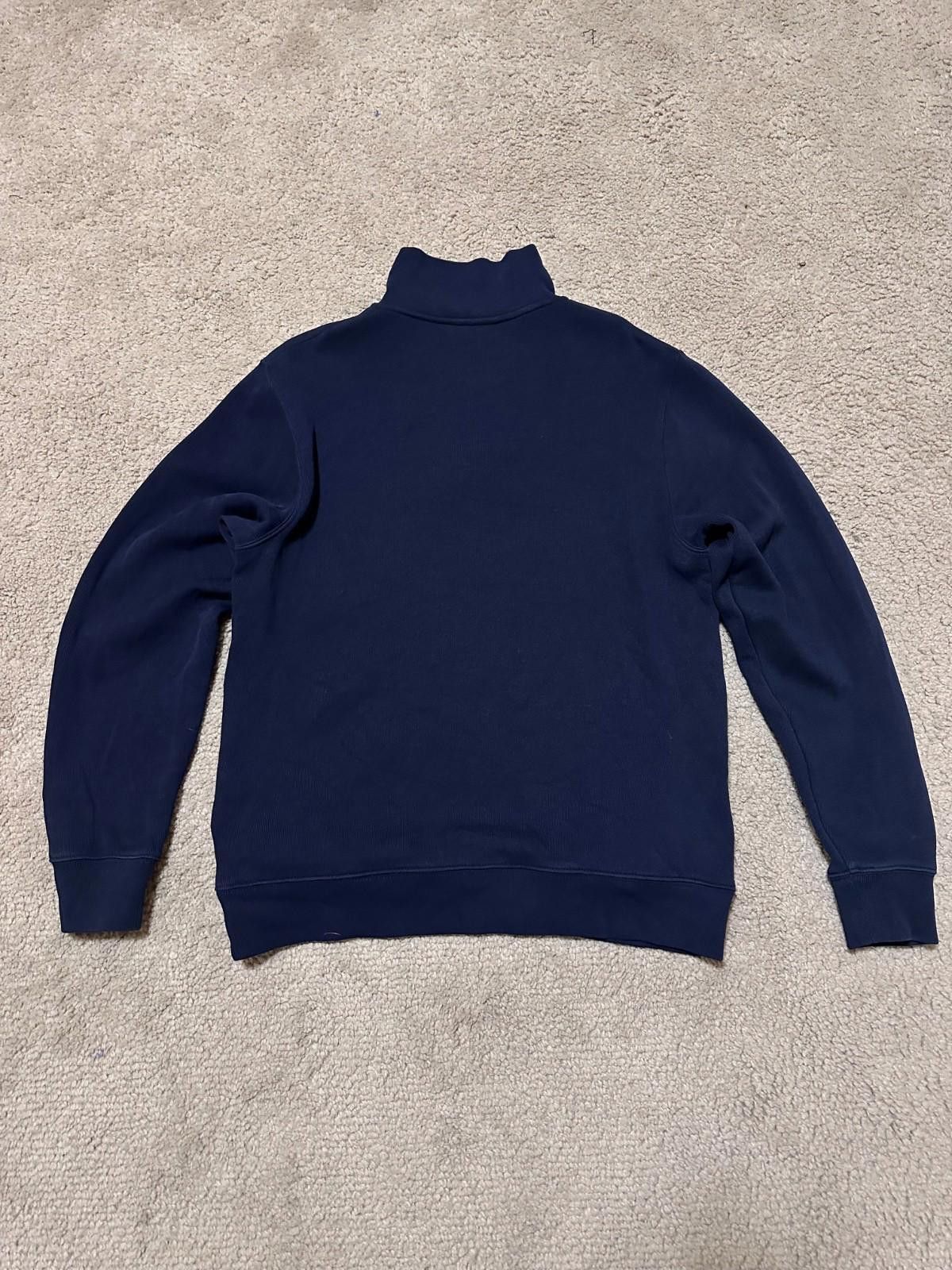Lacoste Men’s Lacoste 1/4 Zip Navy Blue Pullover Sweatshirt Size 5 Size US L / EU 52-54 / 3 - 7 Thumbnail