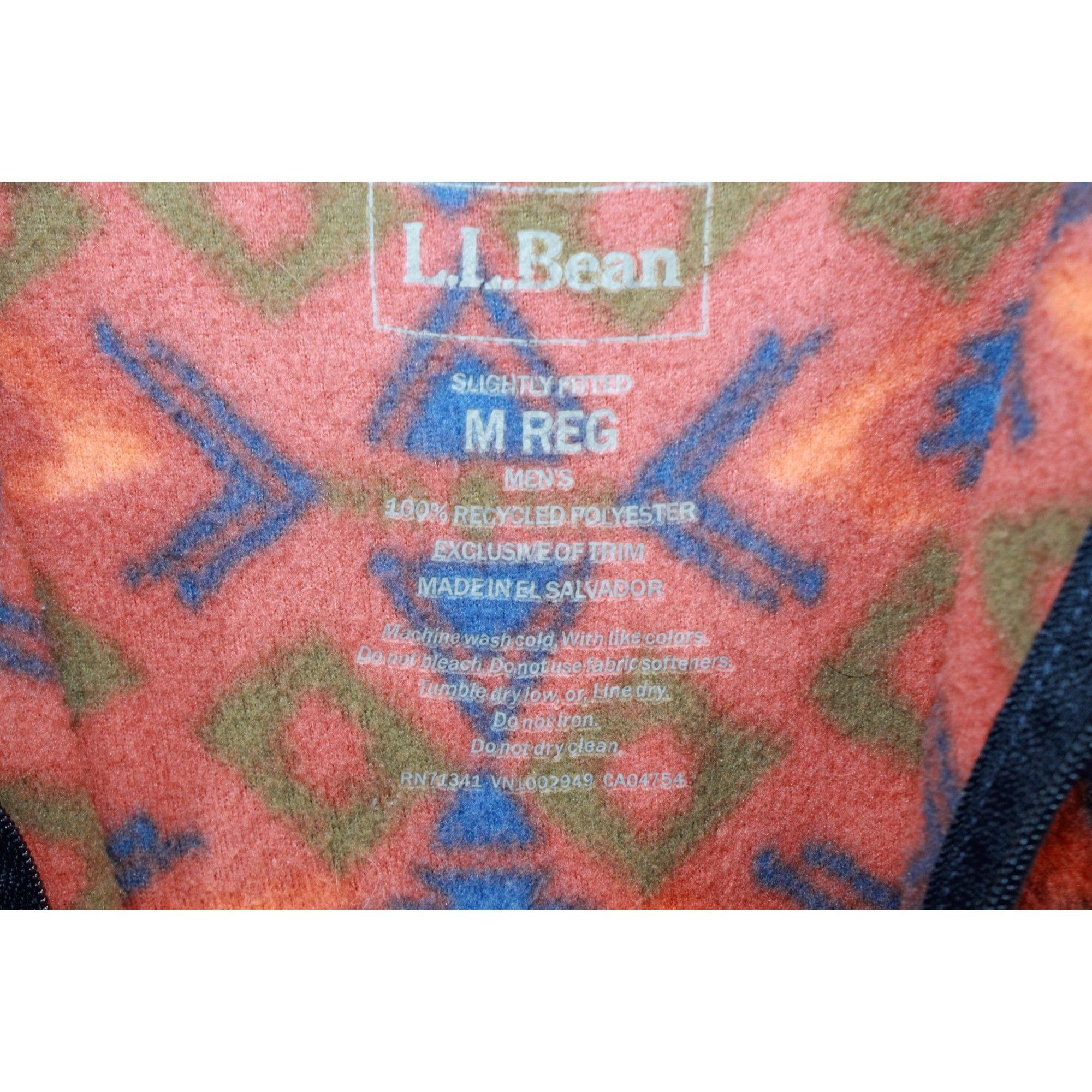 L.L. Bean LL Bean Men's Trail Fleece Half-Zip Hooded Size US M / EU 48-50 / 2 - 7 Thumbnail