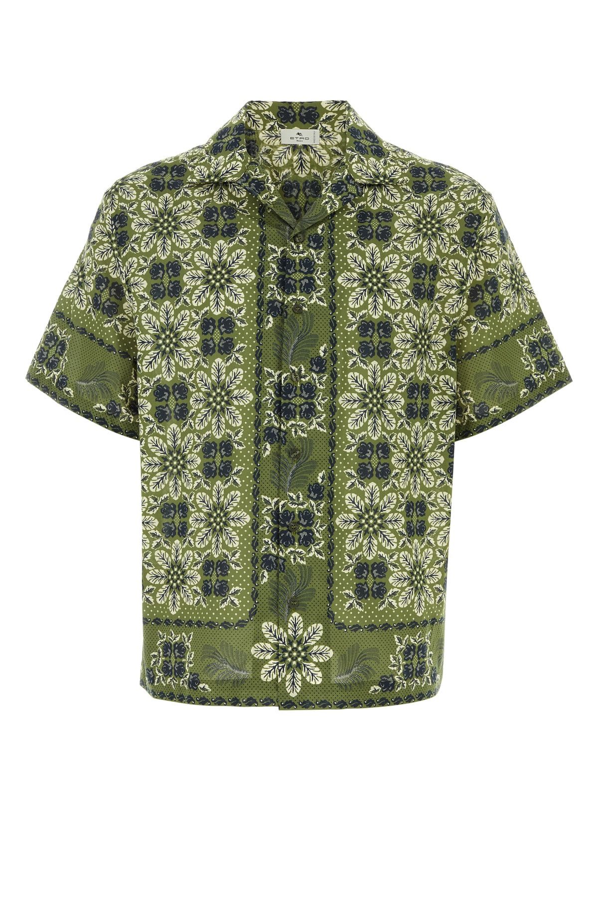 image of Etro Printed Cotton Shirtâ, Men's (Size Small)