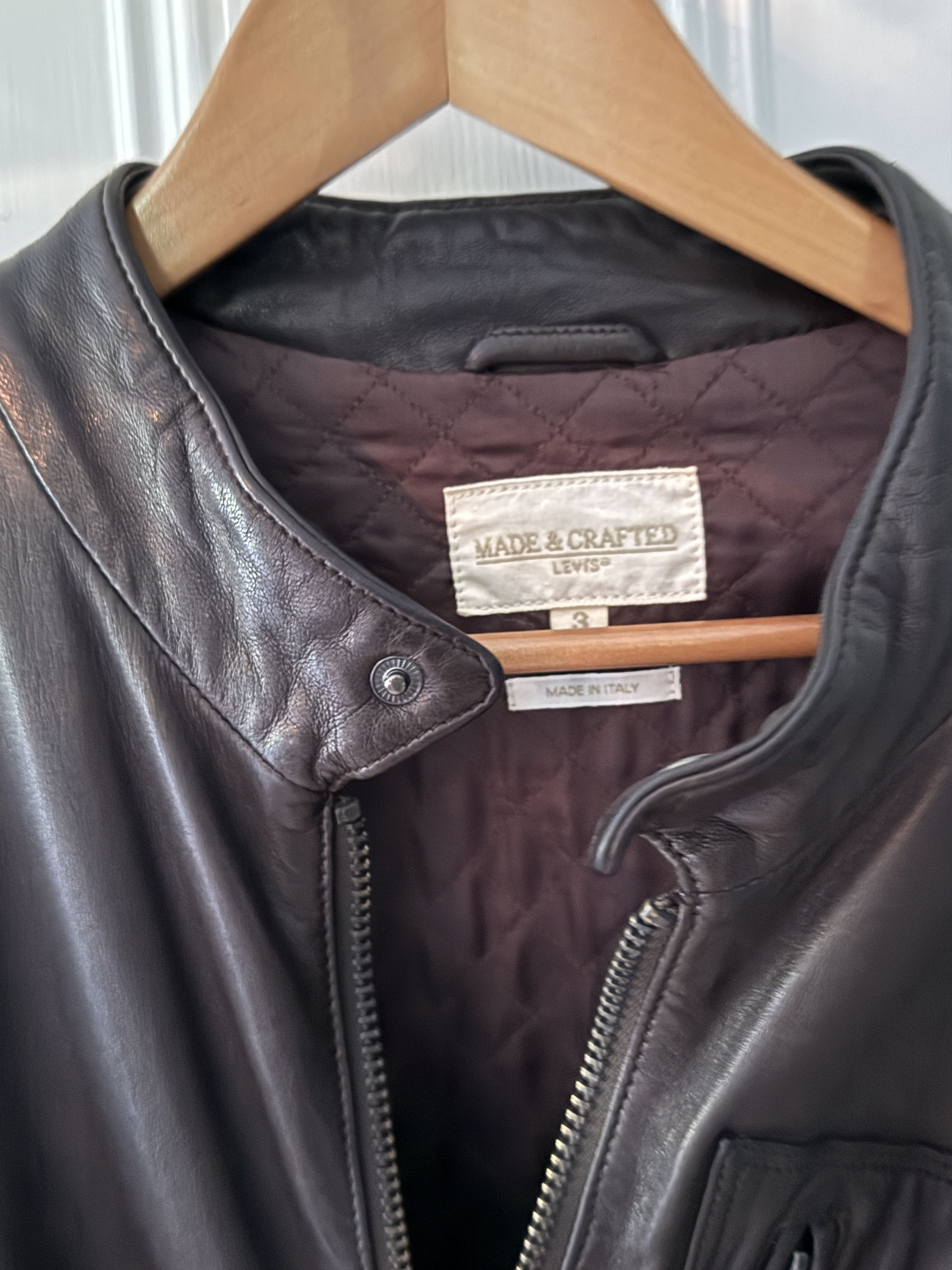 Levi's Made & Crafted Leather Moto Jacket Size US L / EU 52-54 / 3 - 2 Thumbnail