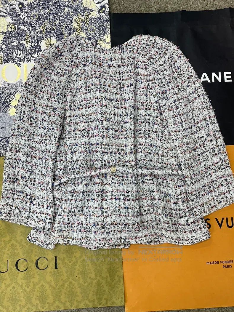 Chanel Chanel Greek series colour-blocked tweed jacket Size XXS / US 00 / IT 34 - 3 Thumbnail