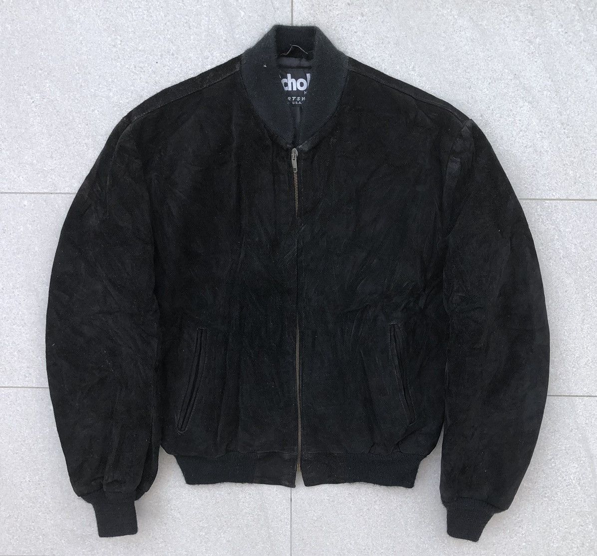 Schott Vintage SCHOTT NYC Suede Leather Bomber Jacket USA 🇺🇸 Size US M / EU 48-50 / 2 - 3 Thumbnail