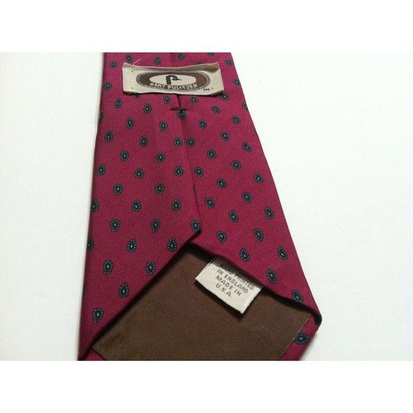 Bert Pulitzer BERT PULITZER MENS DEEP PINK 100%SILK TIE WIDTH: 3 3/8" Size ONE SIZE - 3 Thumbnail