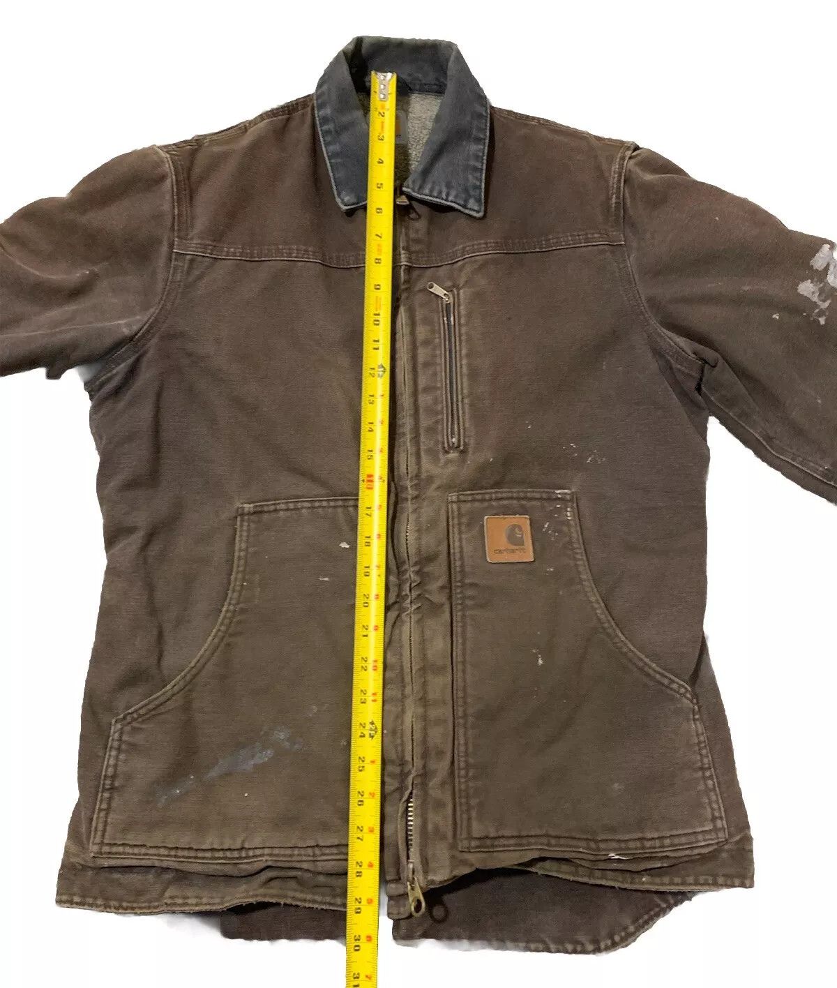 Carhartt Sherpa Lined Distressed C61DKB Jacket Size US M / EU 48-50 / 2 - 4 Thumbnail